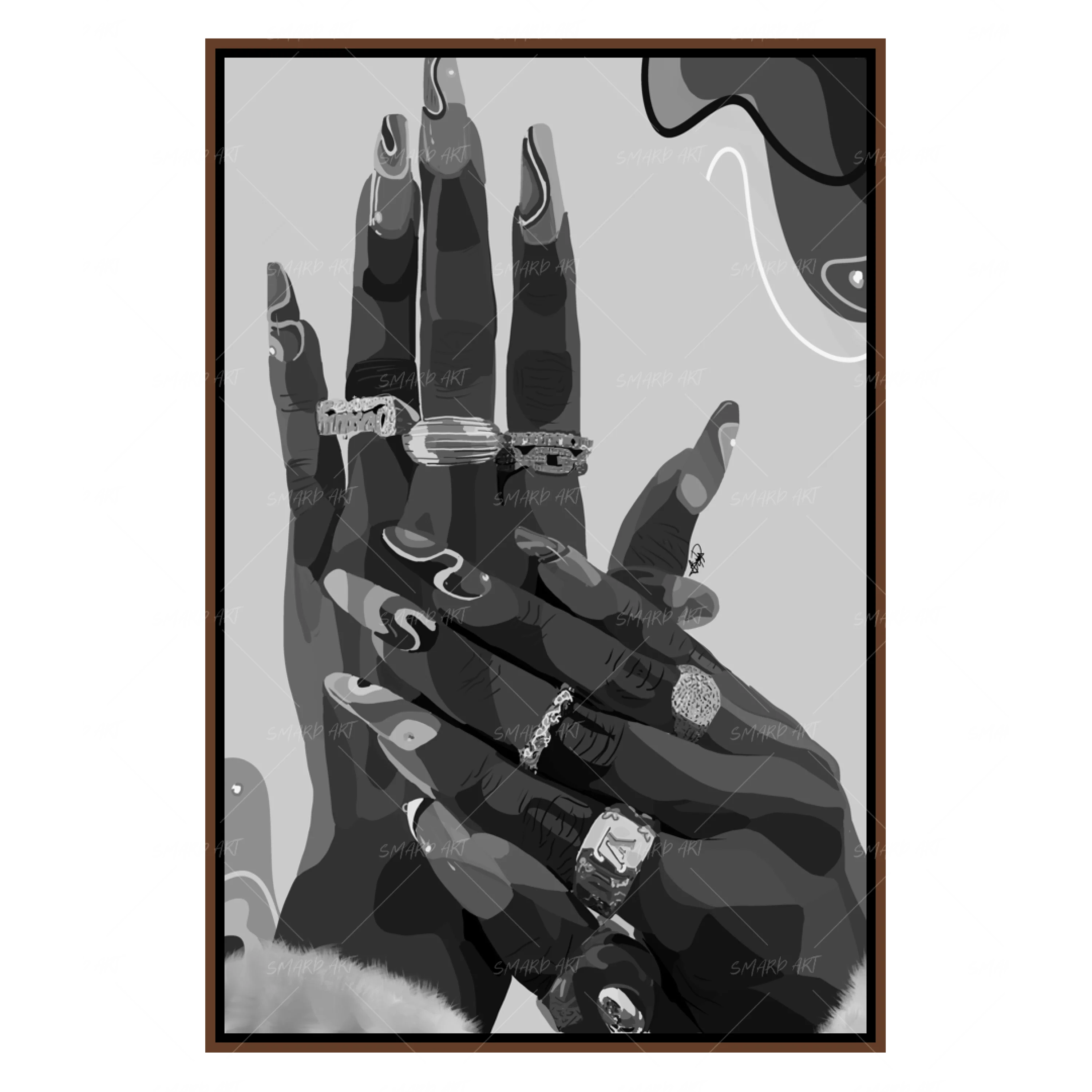 Nails Done II B&W-Smard