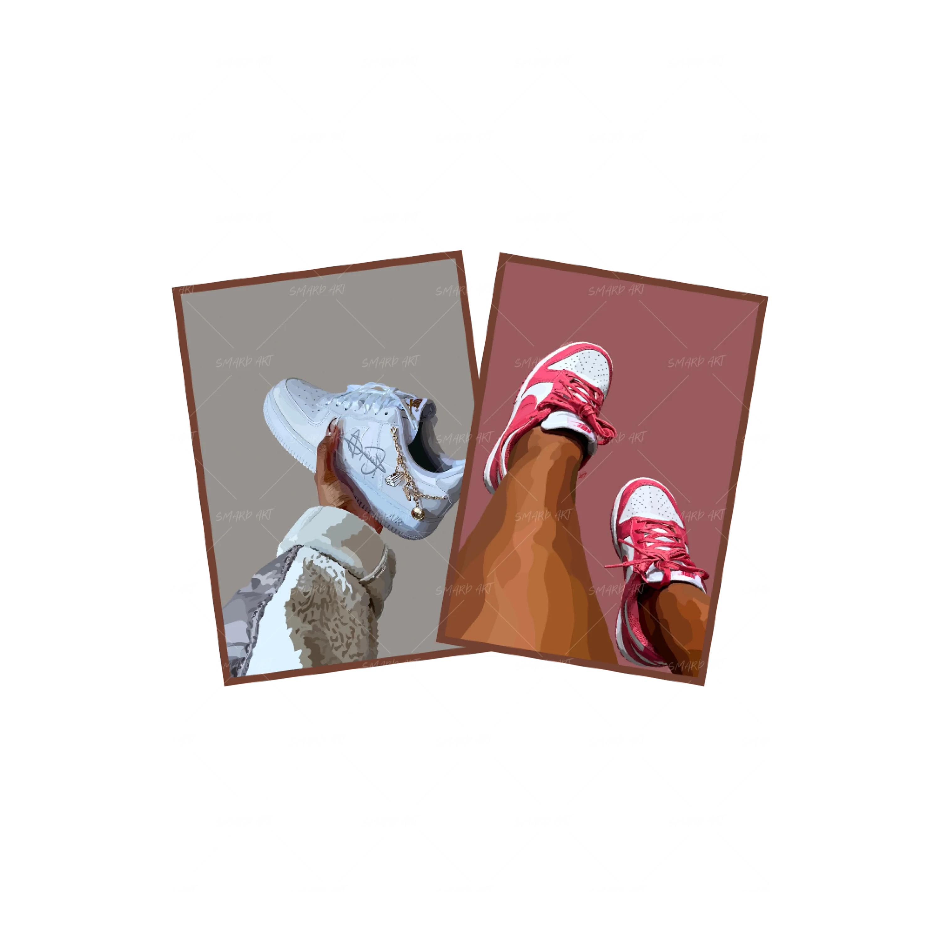 Art Print Bundle : New Air F + Archeo Pink