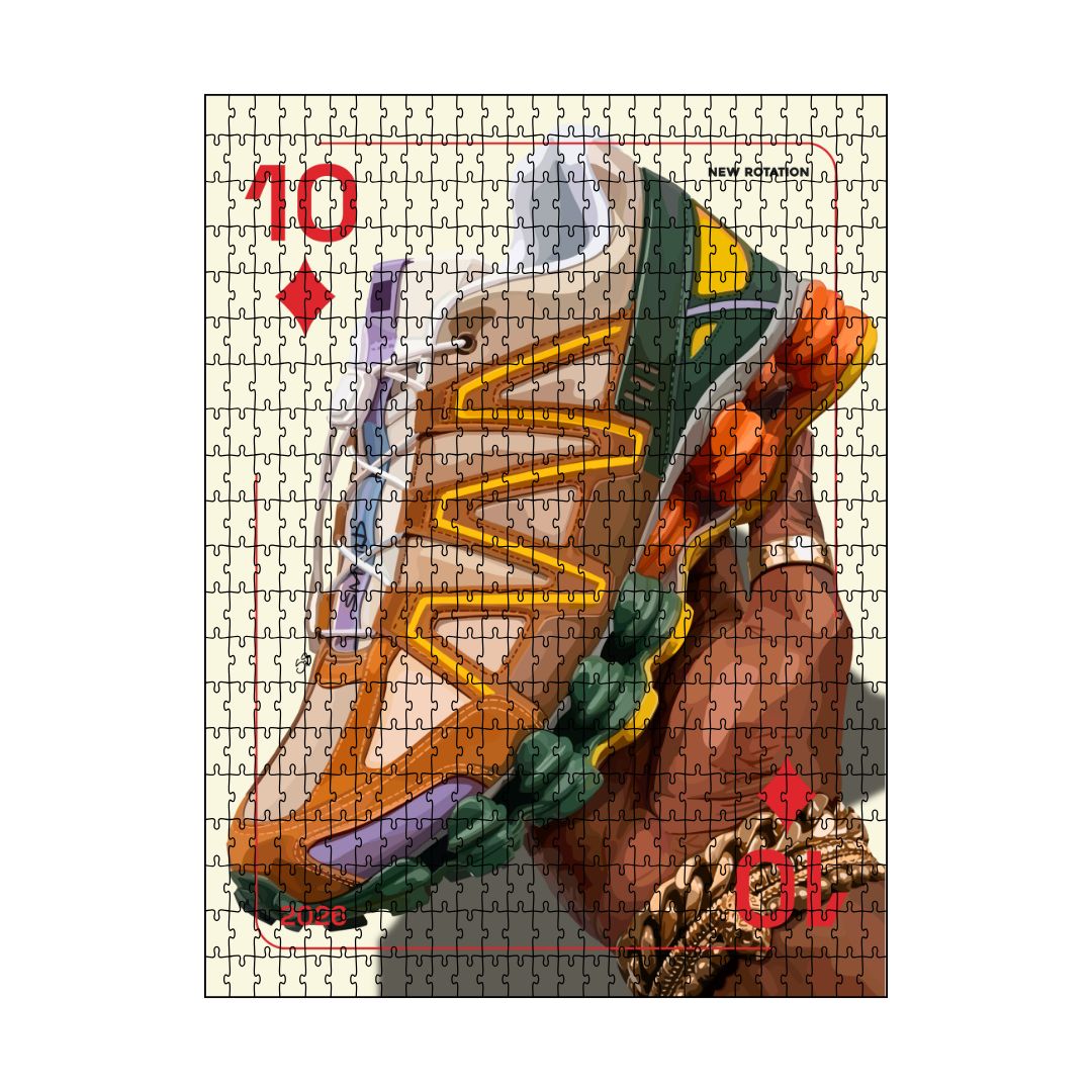 New Rotation Puzzle-wall art print featuring decorative artistic design suitable for living rooms, offices, and schools by SmardArt. Elevate your space with Black wall art that speaks to culture, identity, and creativity. At Smard, we celebrate artistry made with melanin, bringing powerful and inspiring designs to life.
