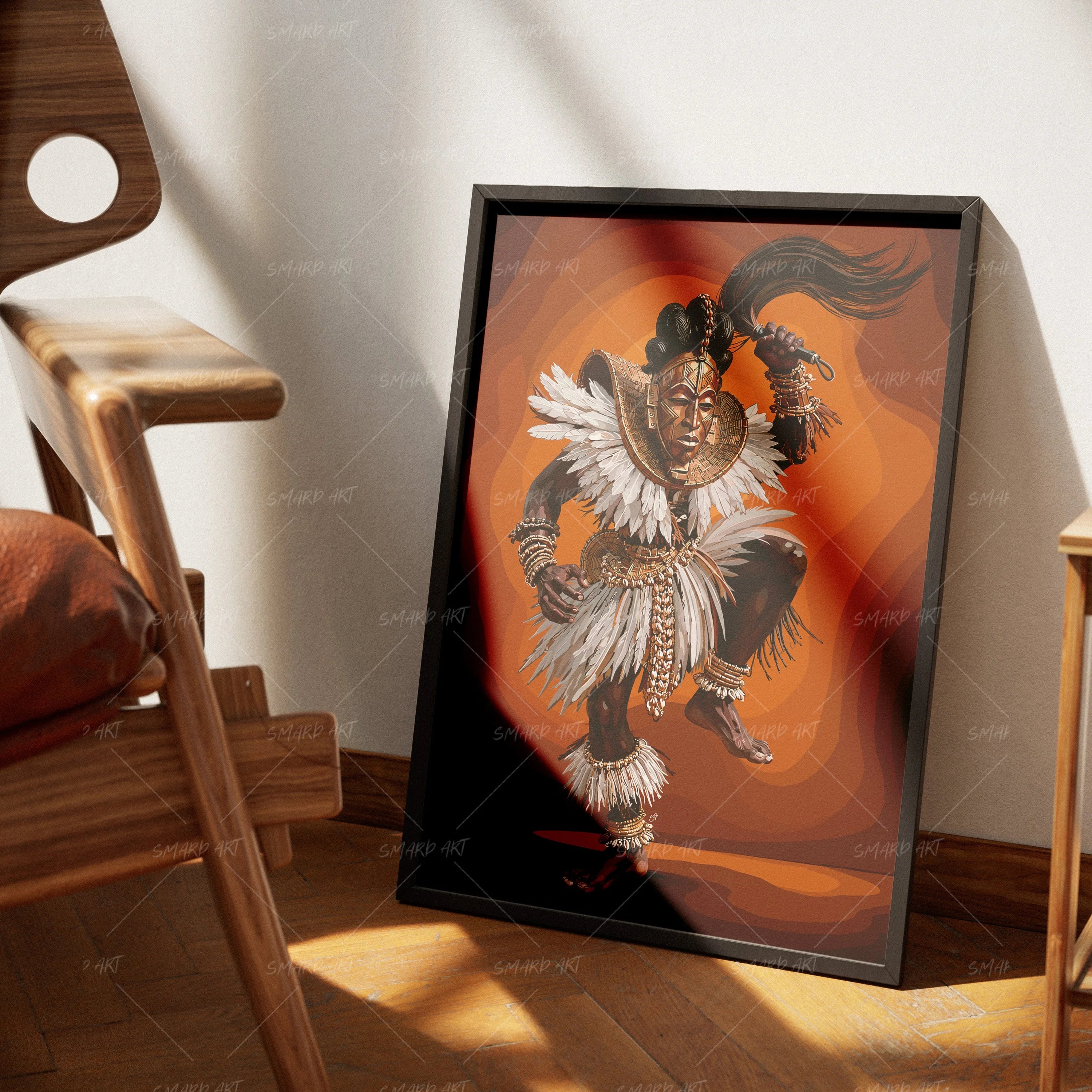 Old World Groove-wall art print featuring decorative artistic design suitable for living rooms, offices, and schools by SmardArt. Elevate your space with Black wall art that speaks to culture, identity, and creativity. At Smard, we celebrate artistry made with melanin, bringing powerful and inspiring designs to life.