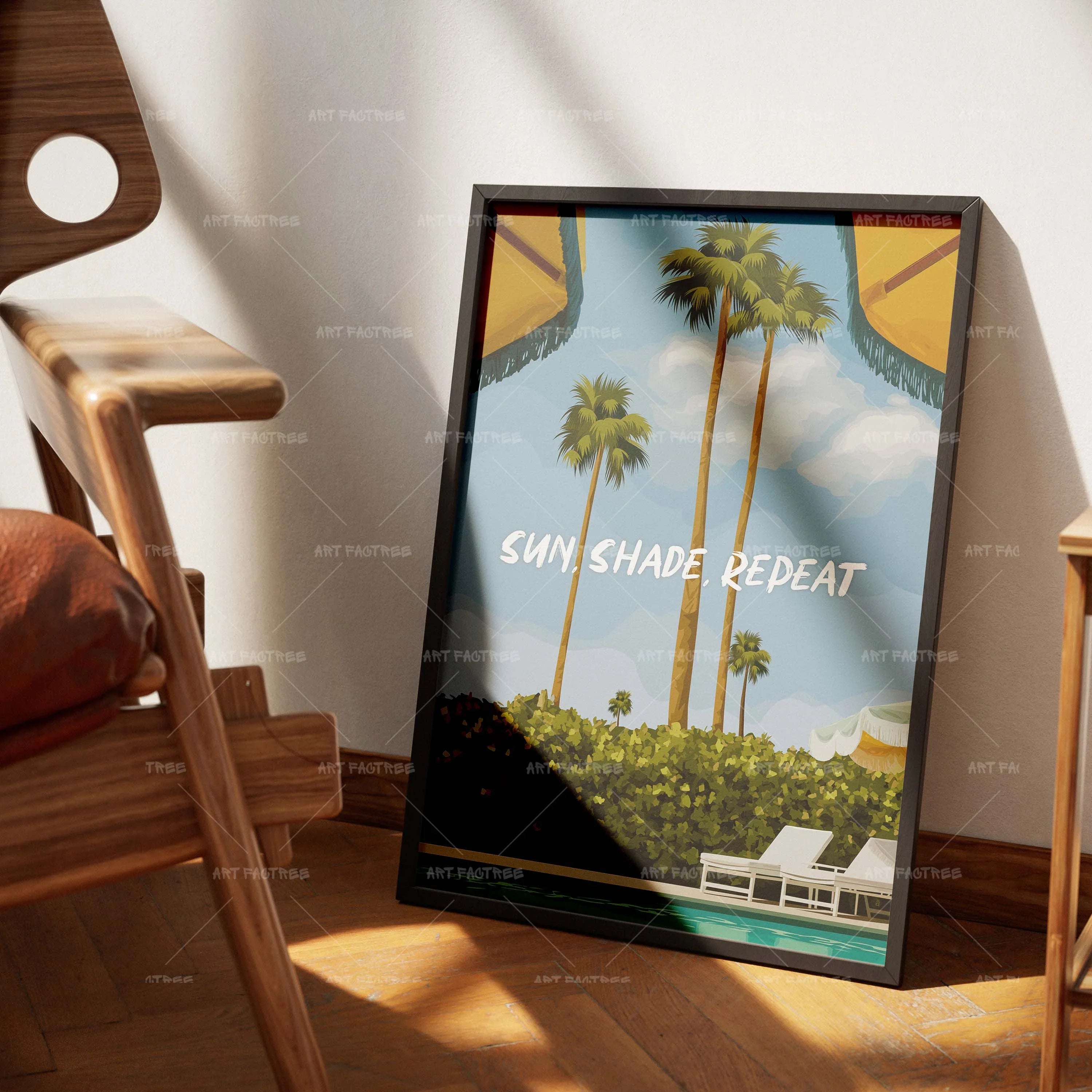 Palm Side (Smard X Anaya)-wall art print featuring decorative artistic design suitable for living rooms, offices, and schools by SmardArt. Elevate your space with Black wall art that speaks to culture, identity, and creativity. At Smard, we celebrate artistry made with melanin, bringing powerful and inspiring designs to life.