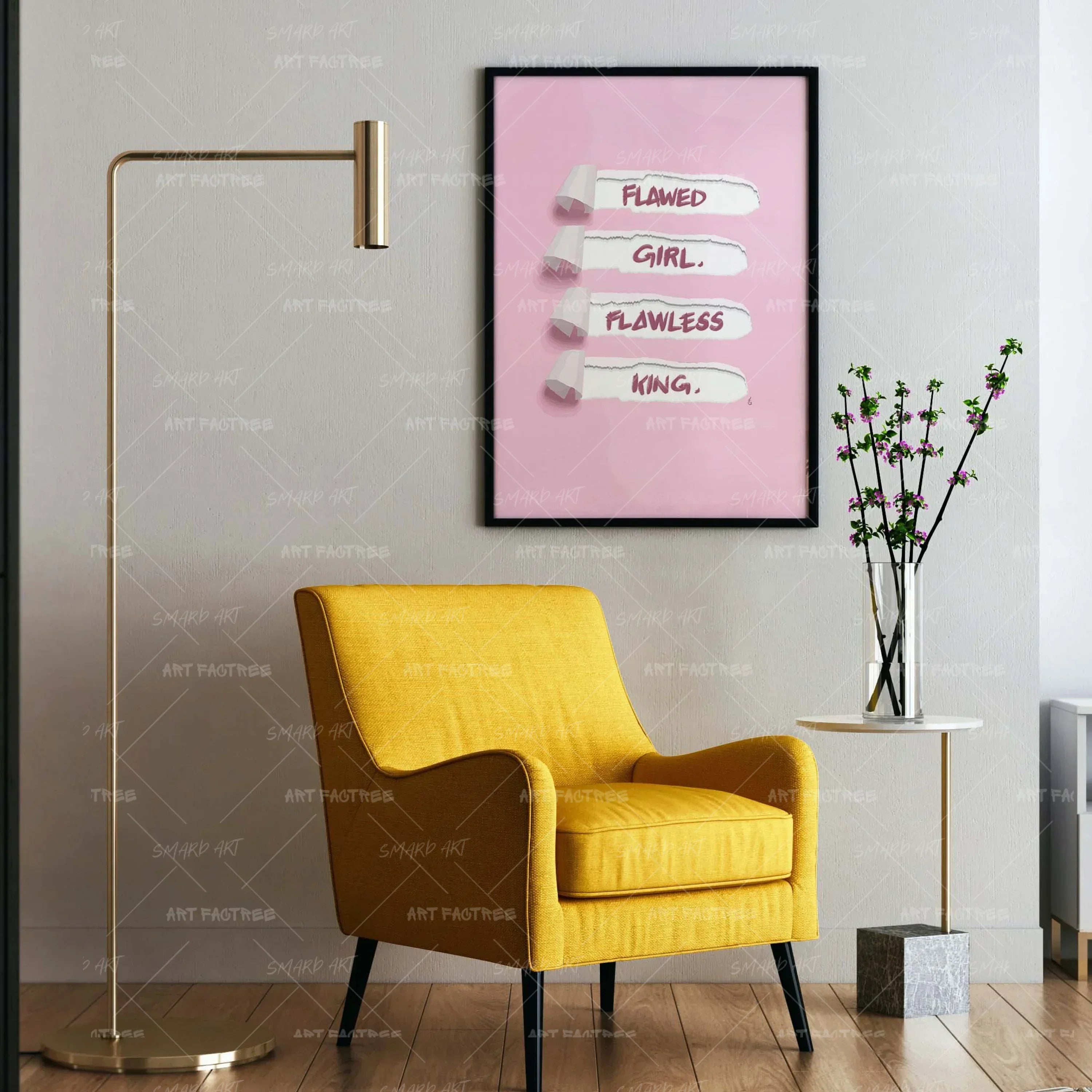 Perfected In Him-wall art print featuring decorative artistic design suitable for living rooms, offices, and schools by SmardArt. Elevate your space with Black wall art that speaks to culture, identity, and creativity. At Smard, we celebrate artistry made with melanin, bringing powerful and inspiring designs to life.