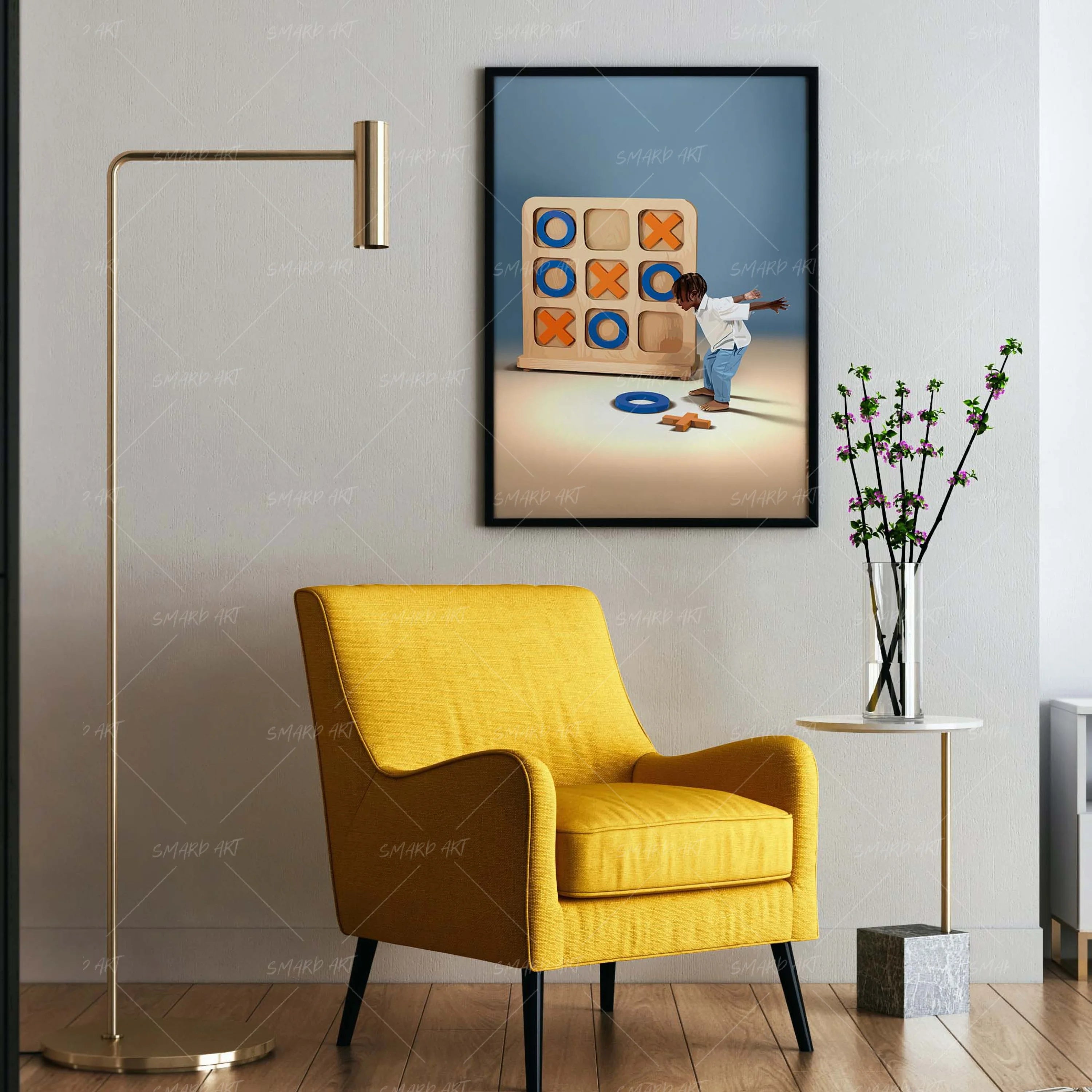 Perfect Fit-wall art print featuring decorative artistic design suitable for living rooms, offices, and schools by SmardArt. Elevate your space with Black wall art that speaks to culture, identity, and creativity. At Smard, we celebrate artistry made with melanin, bringing powerful and inspiring designs to life.