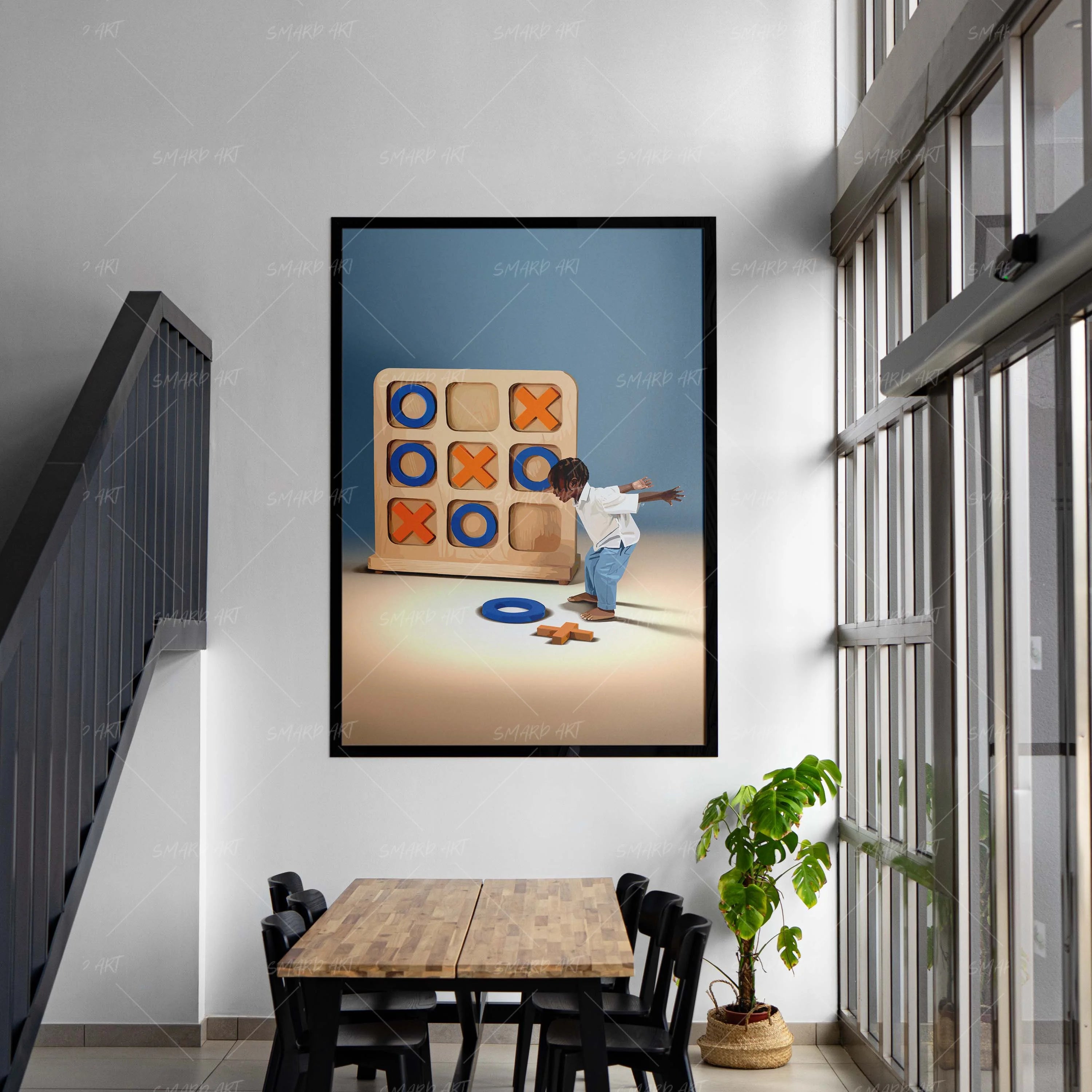 Perfect Fit-wall art print featuring decorative artistic design suitable for living rooms, offices, and schools by SmardArt. Elevate your space with Black wall art that speaks to culture, identity, and creativity. At Smard, we celebrate artistry made with melanin, bringing powerful and inspiring designs to life.
