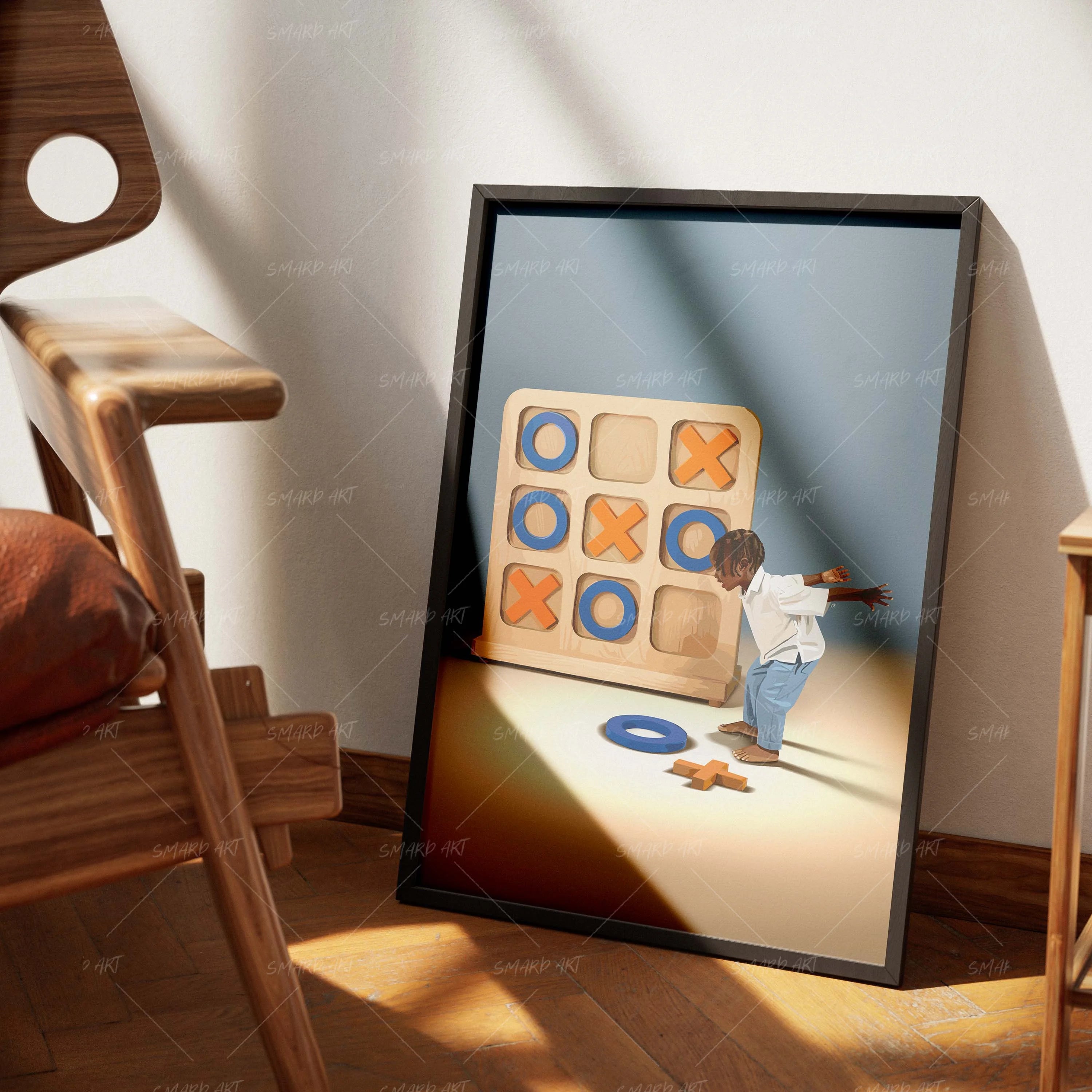 Perfect Fit-wall art print featuring decorative artistic design suitable for living rooms, offices, and schools by SmardArt. Elevate your space with Black wall art that speaks to culture, identity, and creativity. At Smard, we celebrate artistry made with melanin, bringing powerful and inspiring designs to life.