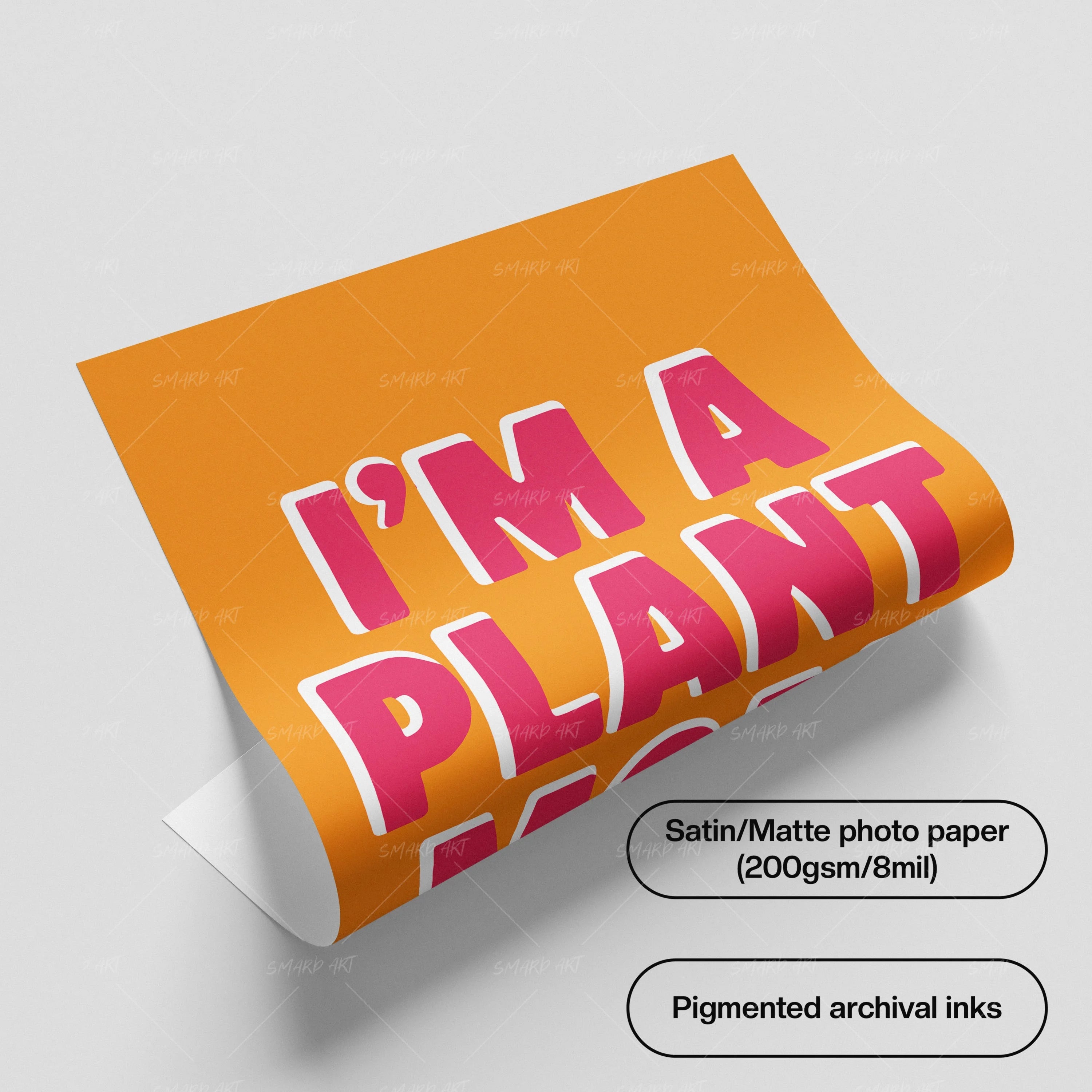Plant Mom-wall art print featuring decorative artistic design suitable for living rooms, offices, and schools by SmardArt. Elevate your space with Black wall art that speaks to culture, identity, and creativity. At Smard, we celebrate artistry made with melanin, bringing powerful and inspiring designs to life.