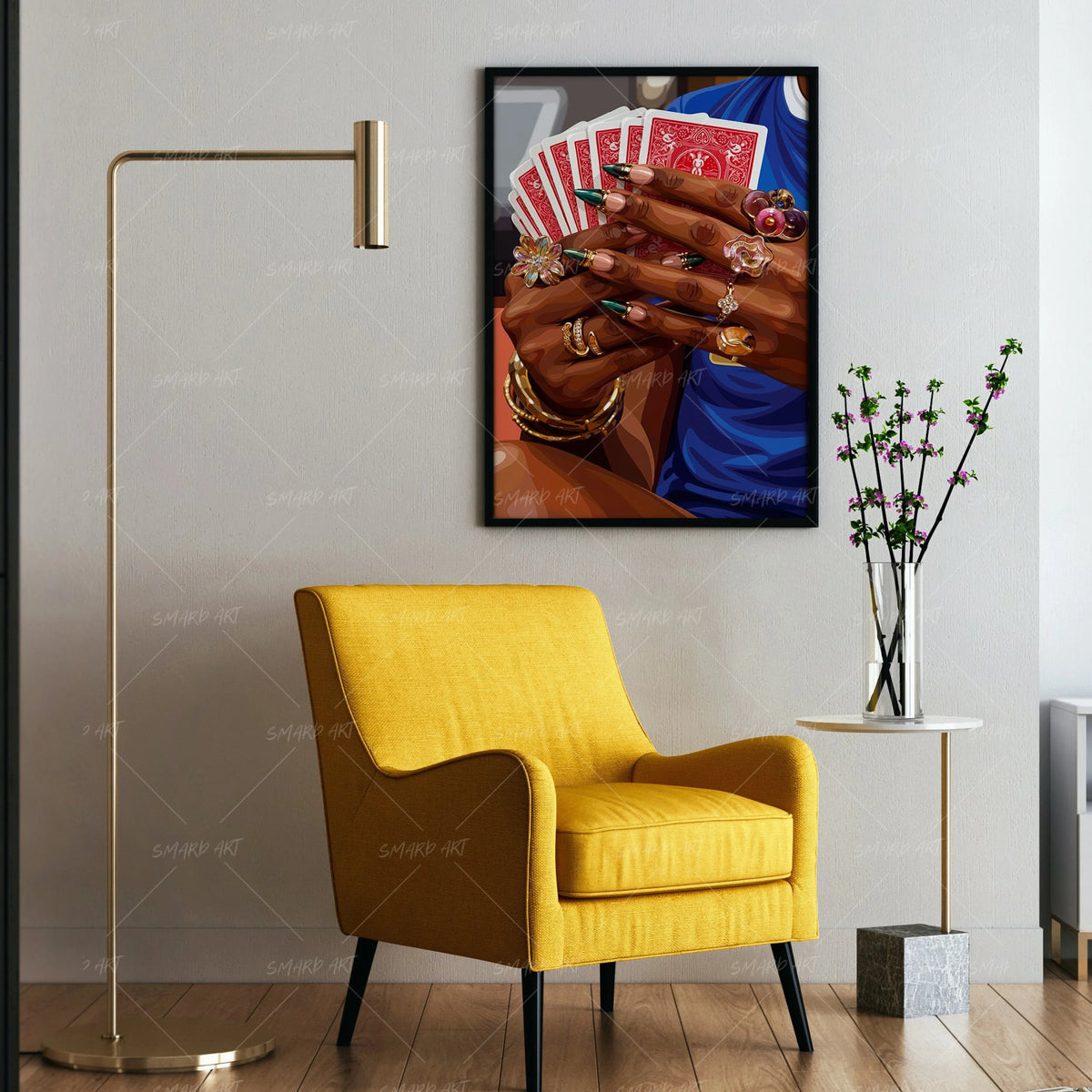 Play The Game-wall art print featuring decorative artistic design suitable for living rooms, offices, and schools by SmardArt. Elevate your space with Black wall art that speaks to culture, identity, and creativity. At Smard, we celebrate artistry made with melanin, bringing powerful and inspiring designs to life.