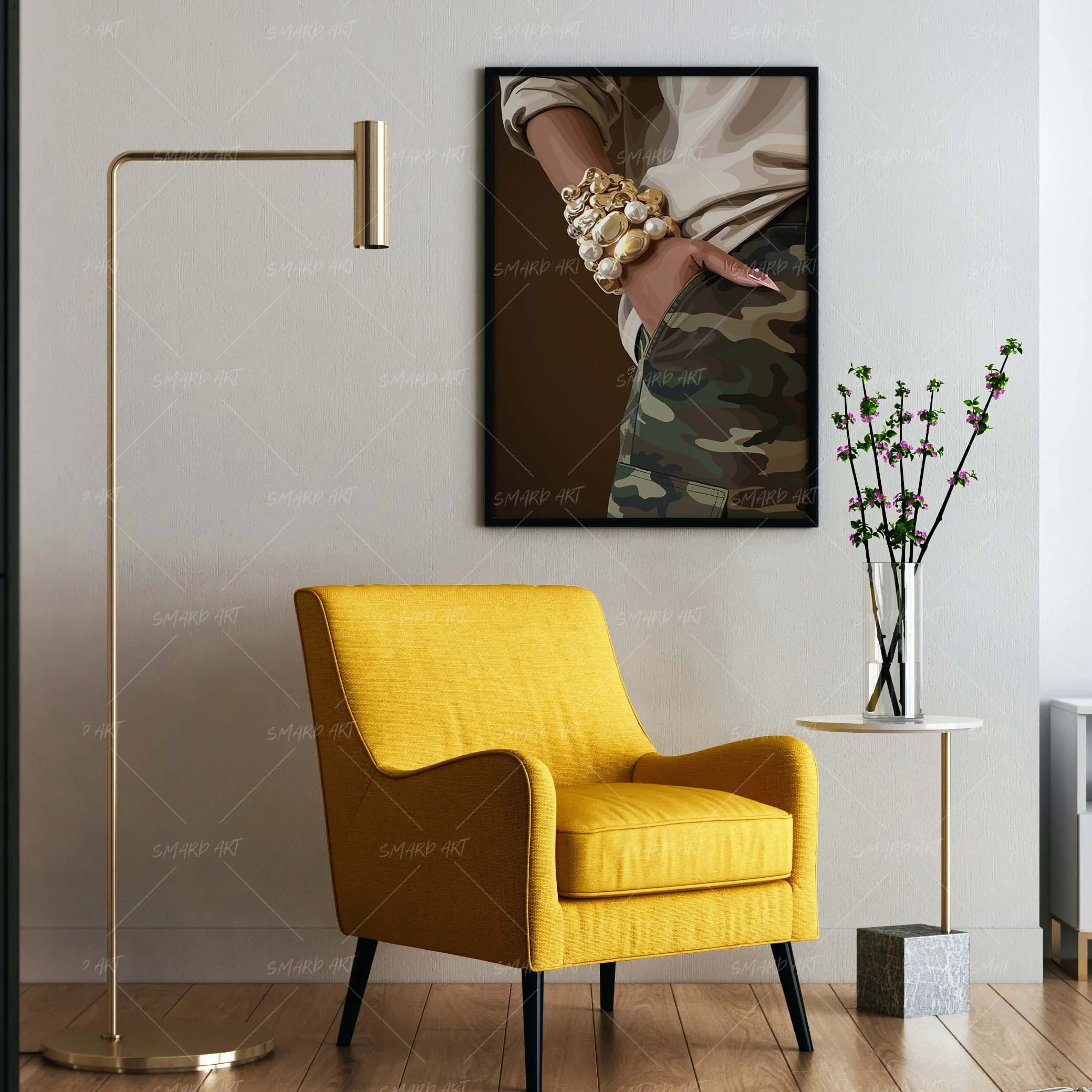 Pocket Drip-wall art print featuring decorative artistic design suitable for living rooms, offices, and schools by SmardArt. Elevate your space with Black wall art that speaks to culture, identity, and creativity. At Smard, we celebrate artistry made with melanin, bringing powerful and inspiring designs to life.