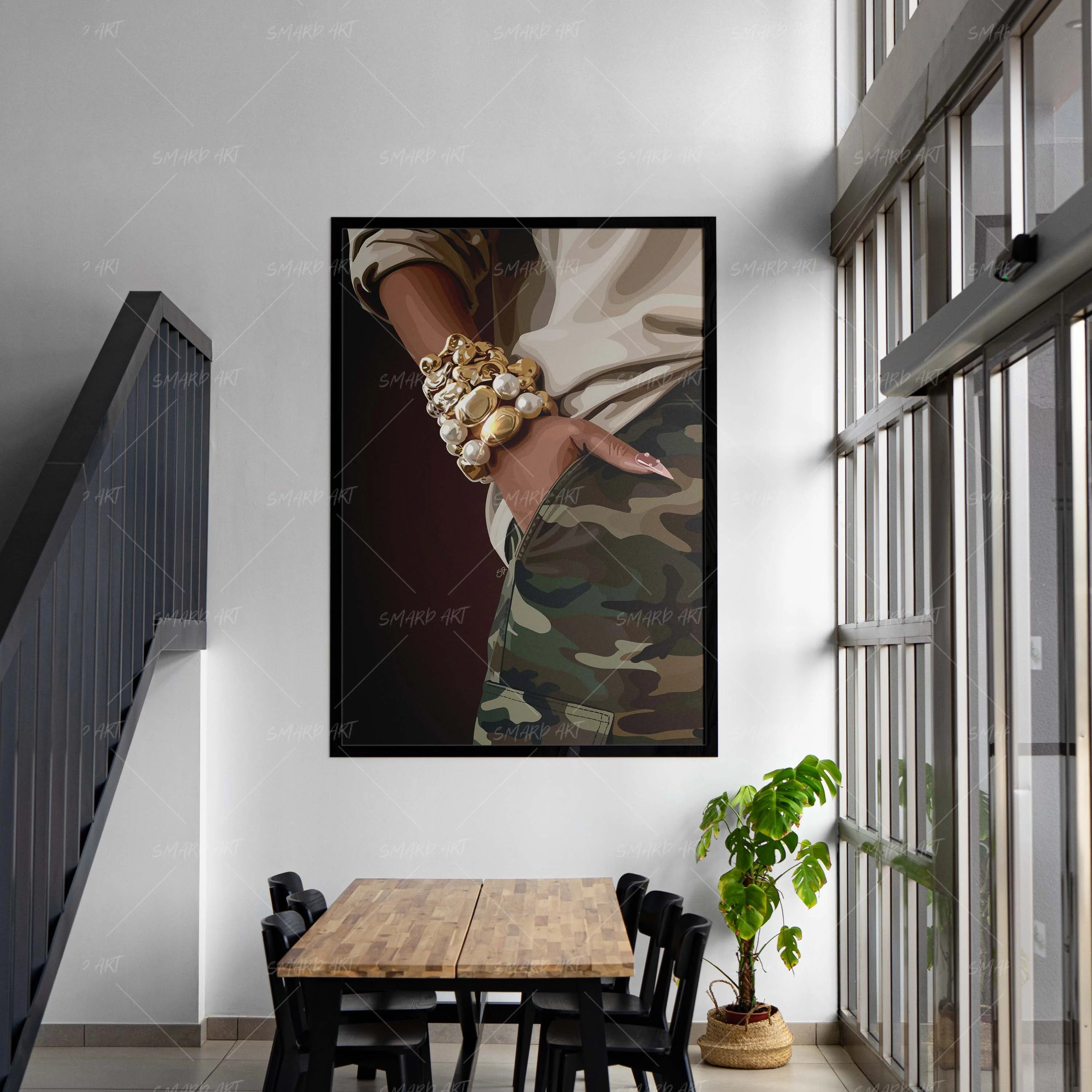 Pocket Drip-wall art print featuring decorative artistic design suitable for living rooms, offices, and schools by SmardArt. Elevate your space with Black wall art that speaks to culture, identity, and creativity. At Smard, we celebrate artistry made with melanin, bringing powerful and inspiring designs to life.