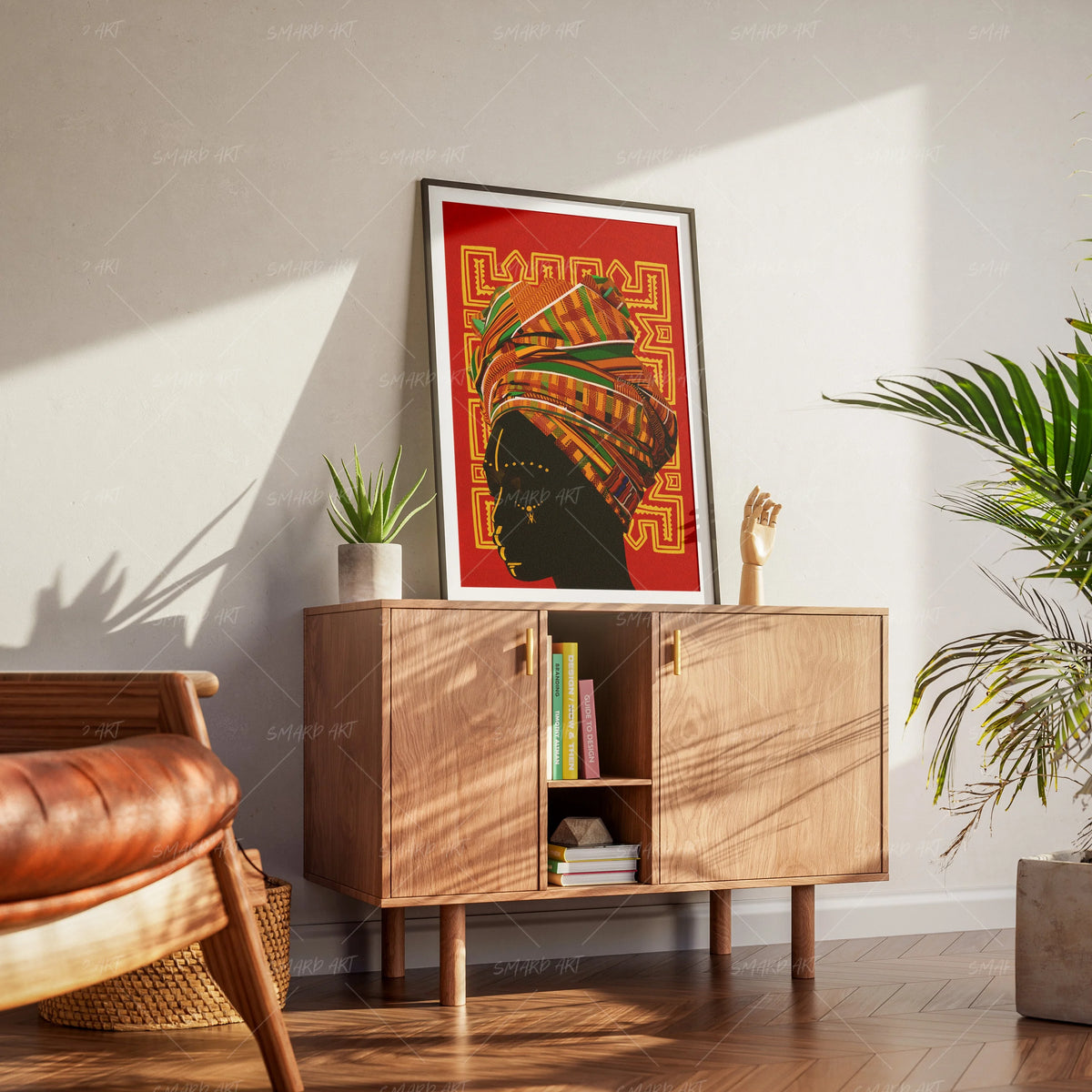 Pañuelo-wall art print featuring decorative artistic design suitable for living rooms, offices, and schools by SmardArt. Elevate your space with Black wall art that speaks to culture, identity, and creativity. At Smard, we celebrate artistry made with melanin, bringing powerful and inspiring designs to life.