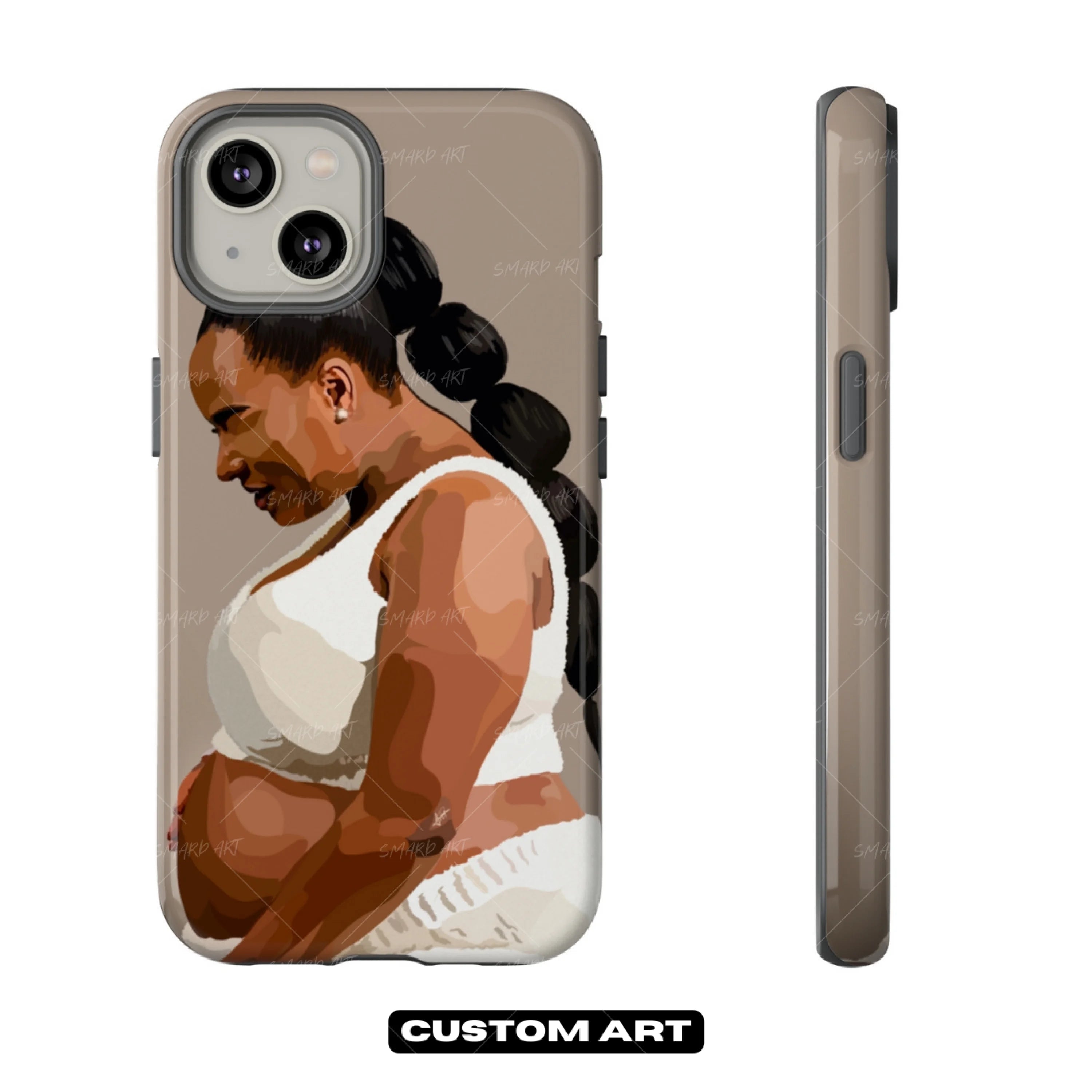 Custom Phone Case-wall art print featuring decorative artistic design suitable for living rooms, offices, and schools by SmardArt. Elevate your space with Black wall art that speaks to culture, identity, and creativity. At Smard, we celebrate artistry made with melanin, bringing powerful and inspiring designs to life.