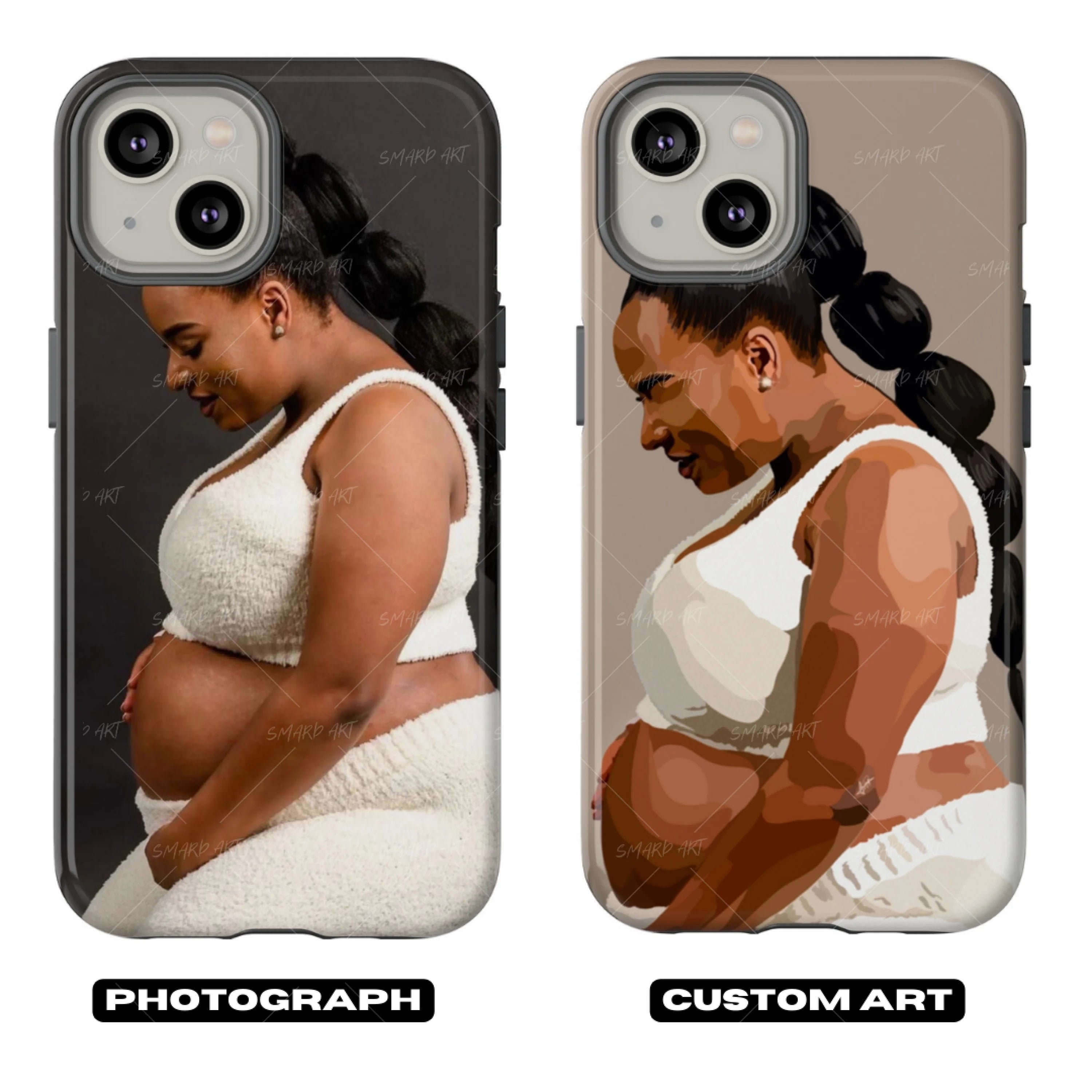 Custom Phone Case-wall art print featuring decorative artistic design suitable for living rooms, offices, and schools by SmardArt. Elevate your space with Black wall art that speaks to culture, identity, and creativity. At Smard, we celebrate artistry made with melanin, bringing powerful and inspiring designs to life.