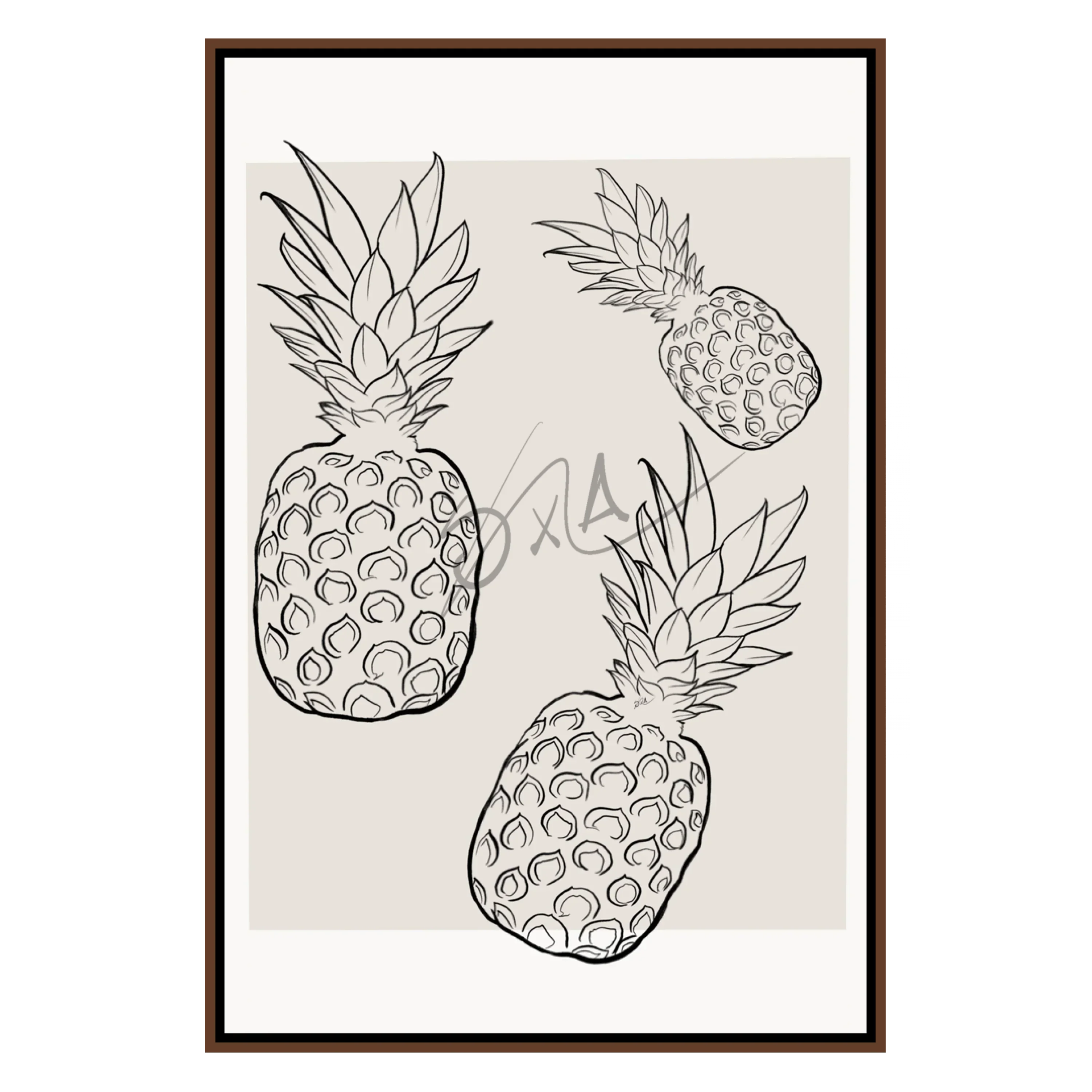 Pineapple Lineart (Smard x Anaya)-Smard