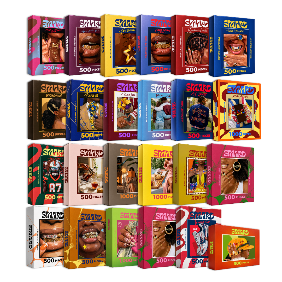 Playback - Full Set-wall art print featuring decorative artistic design suitable for living rooms, offices, and schools by SmardArt. Elevate your space with Black wall art that speaks to culture, identity, and creativity. At Smard, we celebrate artistry made with melanin, bringing powerful and inspiring designs to life.