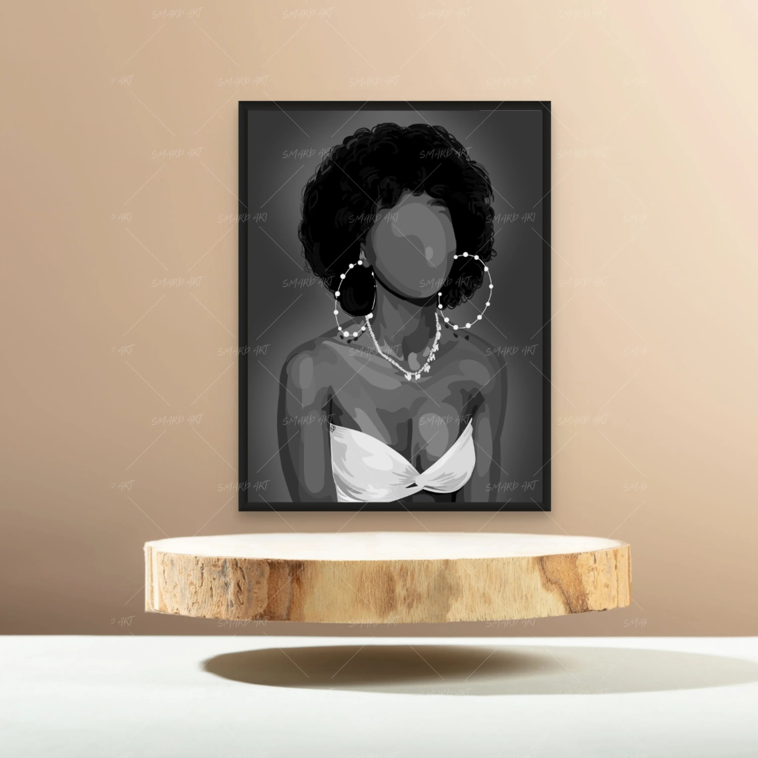 Pretty Fro B&W-Smard