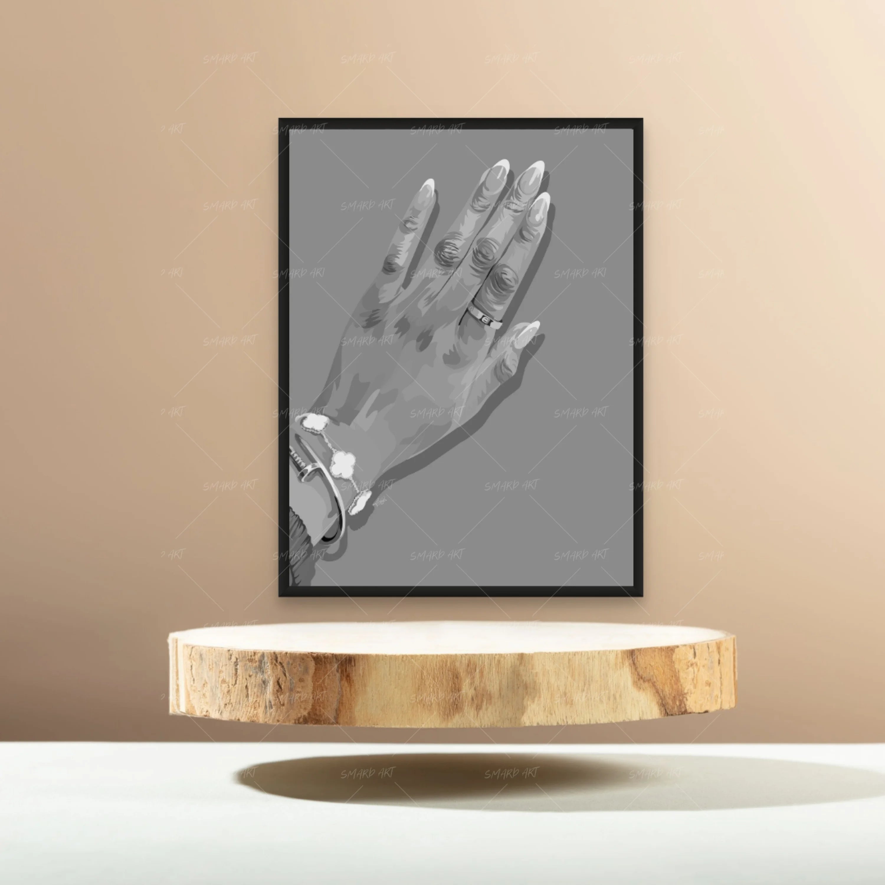 Pretty Hand B&W-Smard