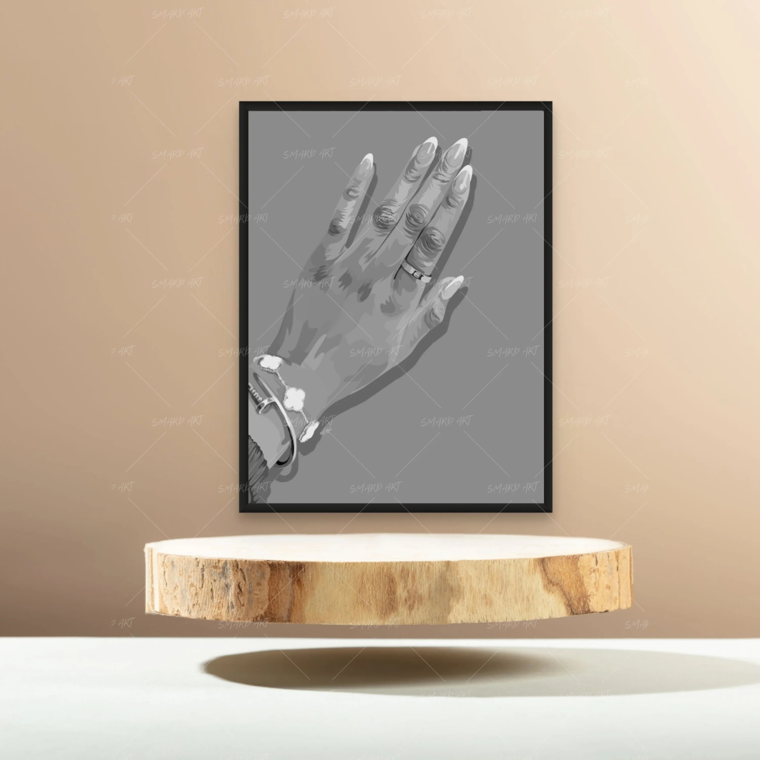 Pretty Hand B&W-Smard