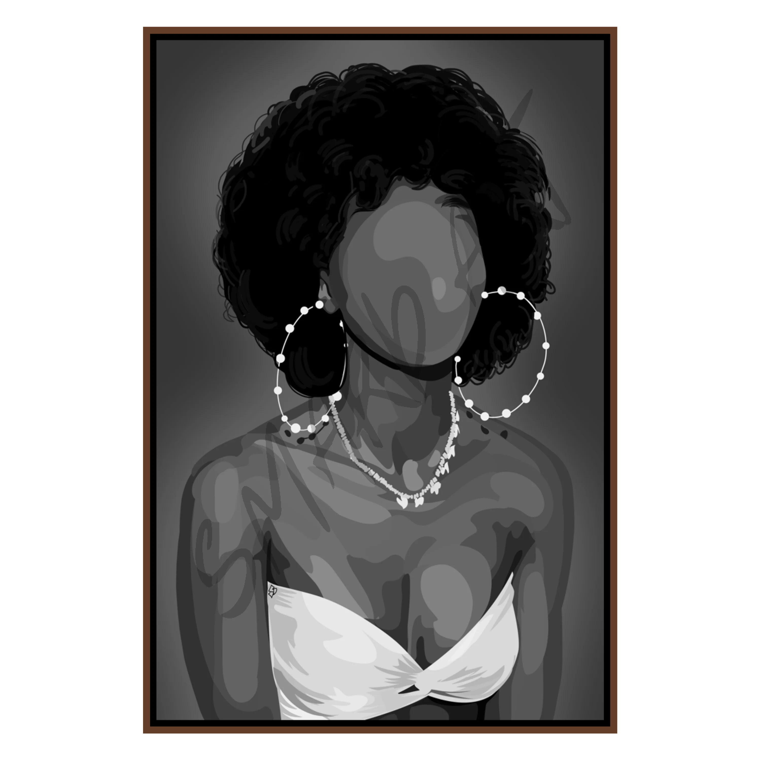Pretty Fro B&W