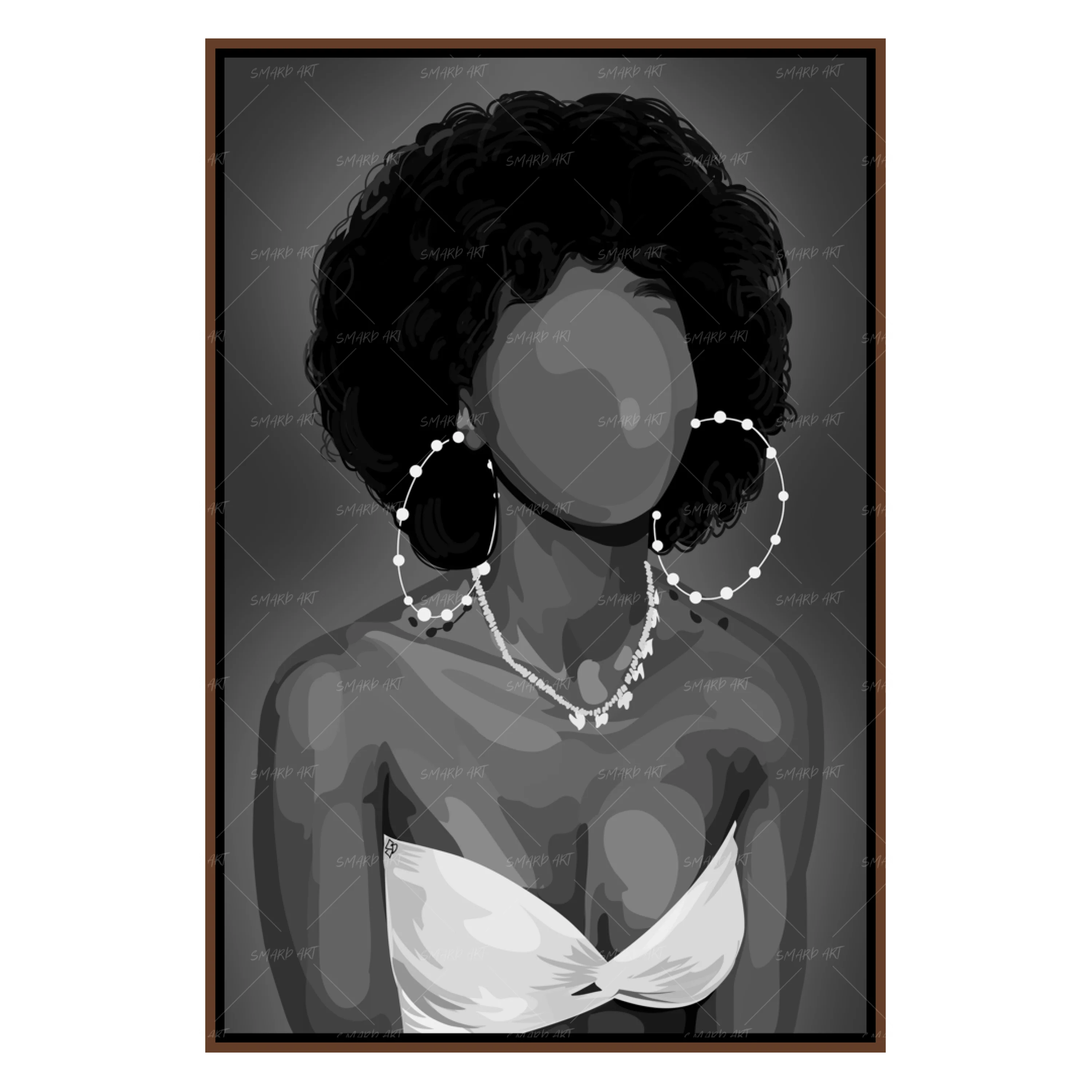 Pretty Fro B&W-Smard