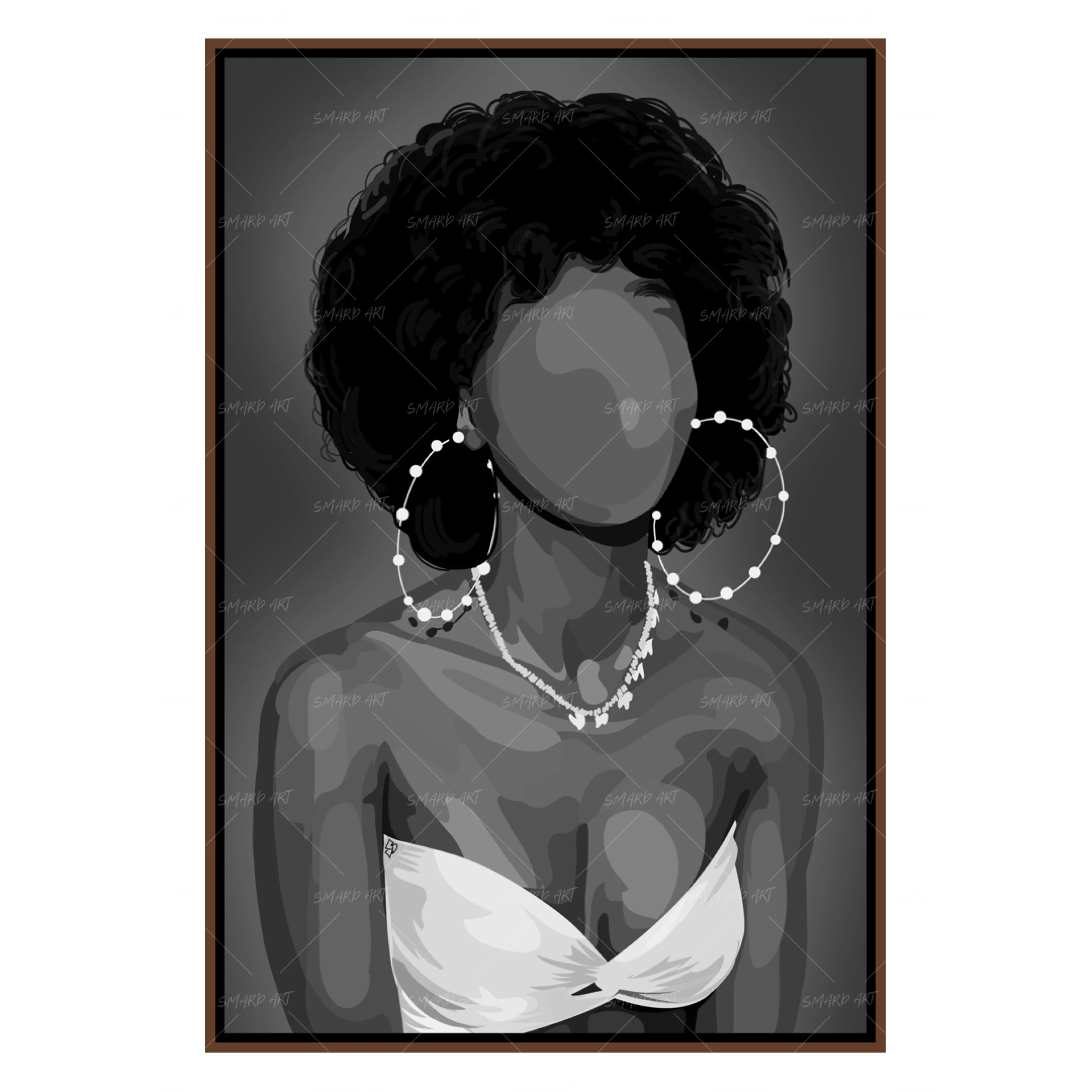 Pretty Fro B&W-Smard