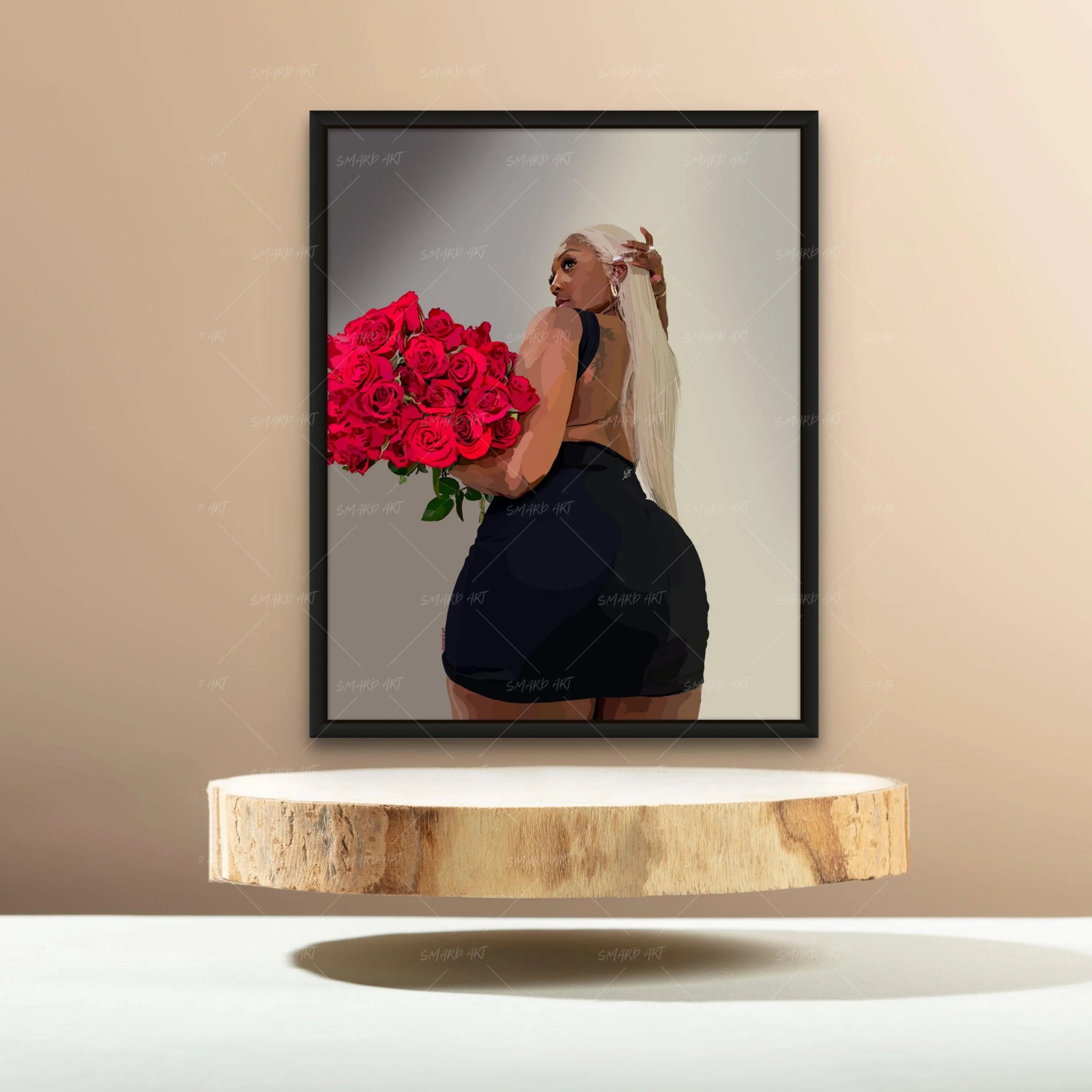 Custom Wall Art-wall art print featuring decorative artistic design suitable for living rooms, offices, and schools by SmardArt. Elevate your space with Black wall art that speaks to culture, identity, and creativity. At Smard, we celebrate artistry made with melanin, bringing powerful and inspiring designs to life.