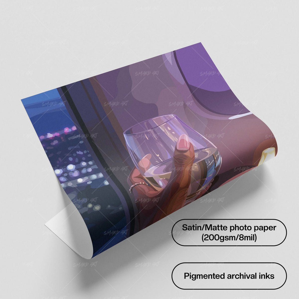 Purple Light & Glass