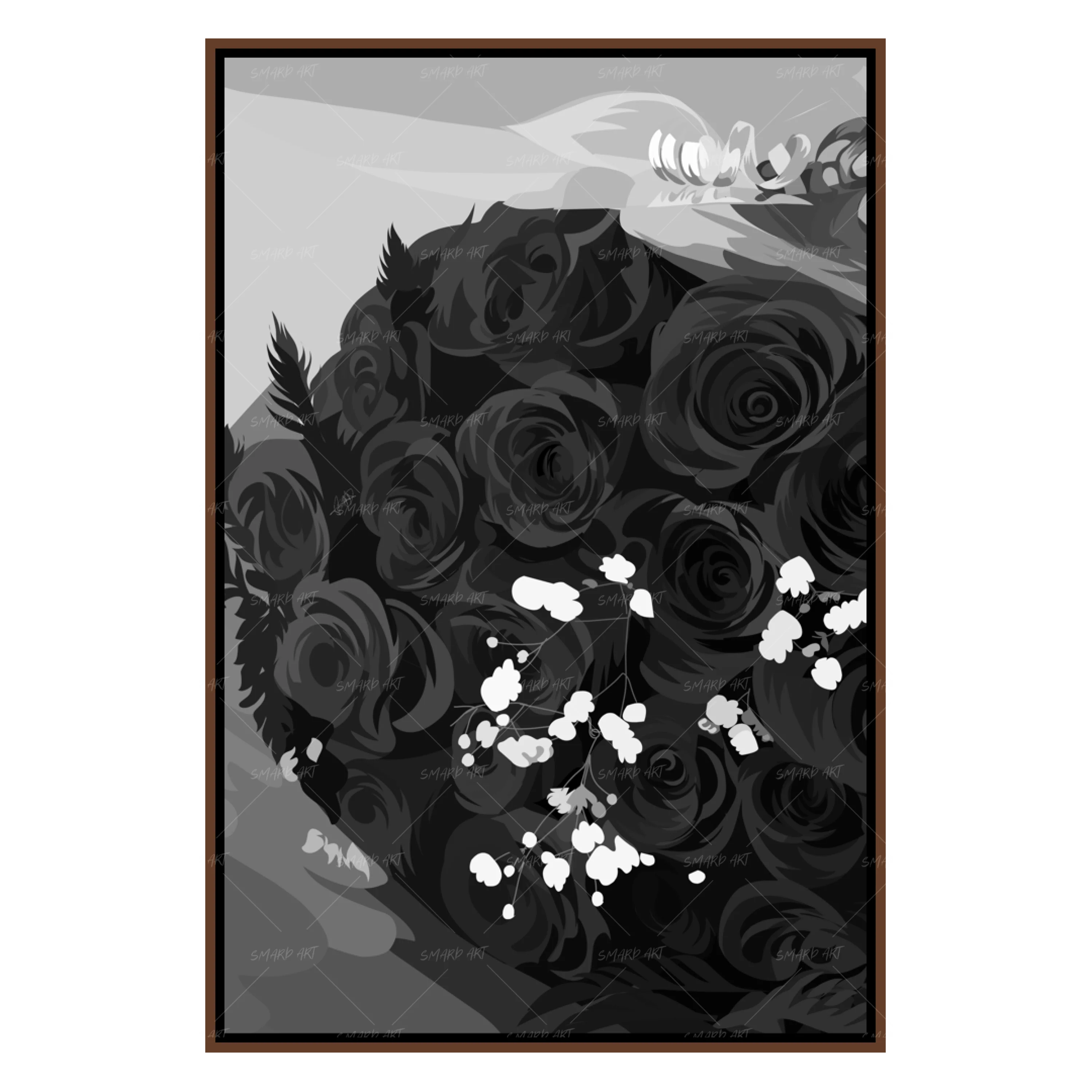 Red Roses B&W-Smard