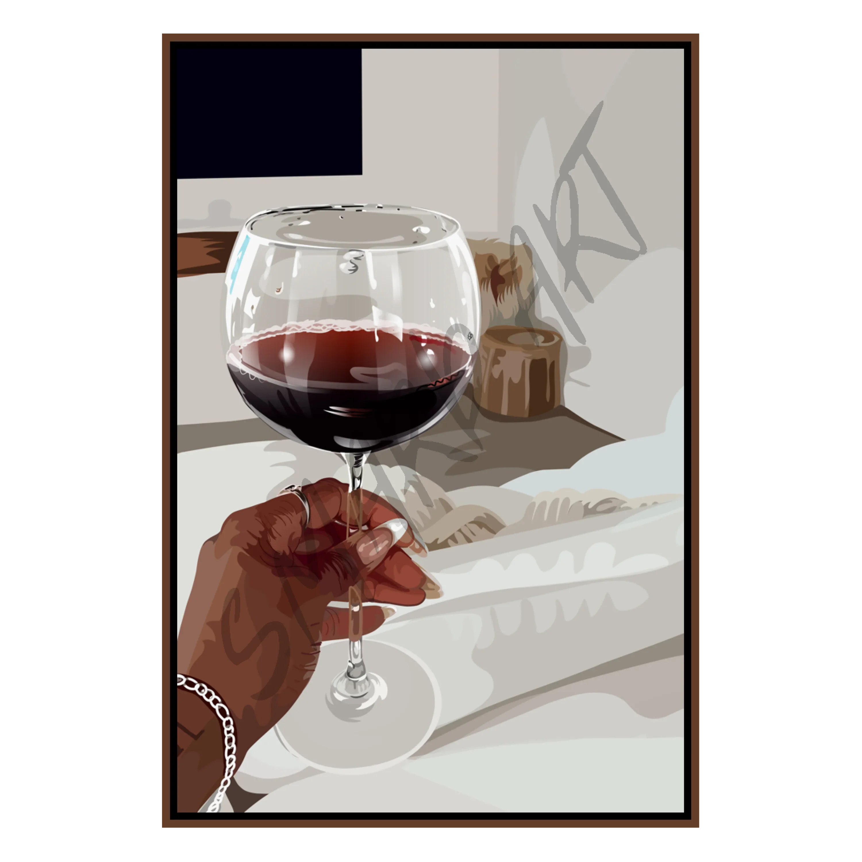 Red Wine (With Background)-Smard