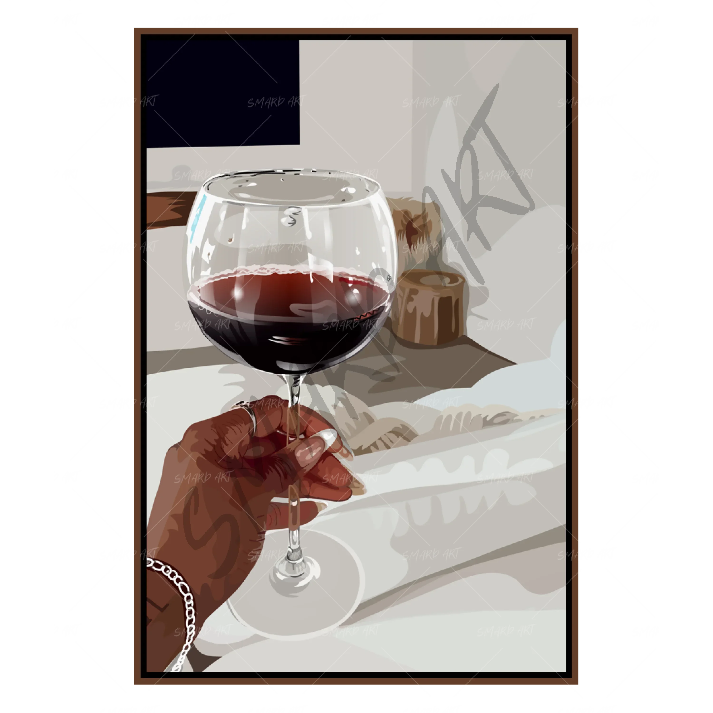 Red Wine (With Background)-Smard