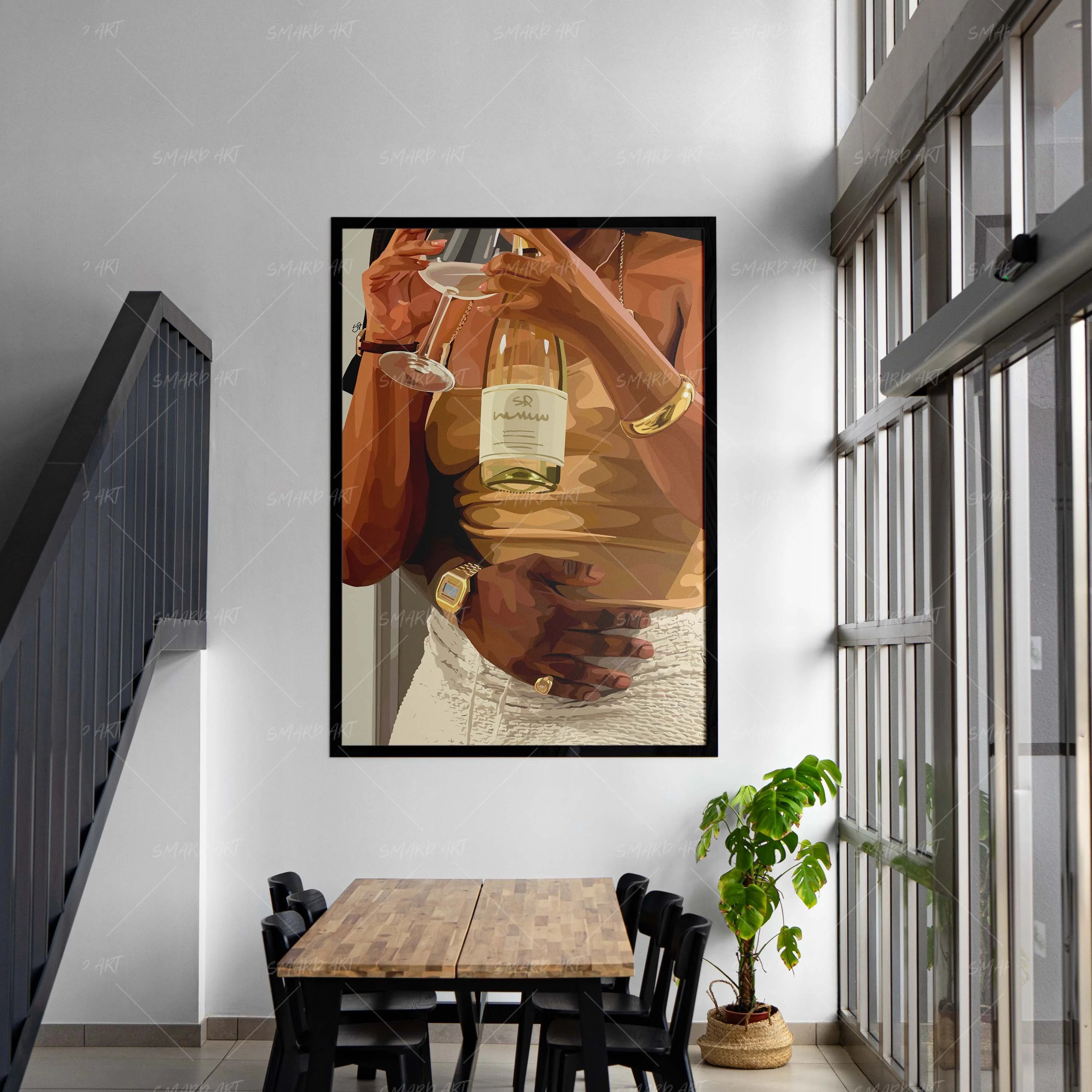 Romance Detailz-wall art print featuring decorative artistic design suitable for living rooms, offices, and schools by SmardArt. Elevate your space with Black wall art that speaks to culture, identity, and creativity. At Smard, we celebrate artistry made with melanin, bringing powerful and inspiring designs to life.