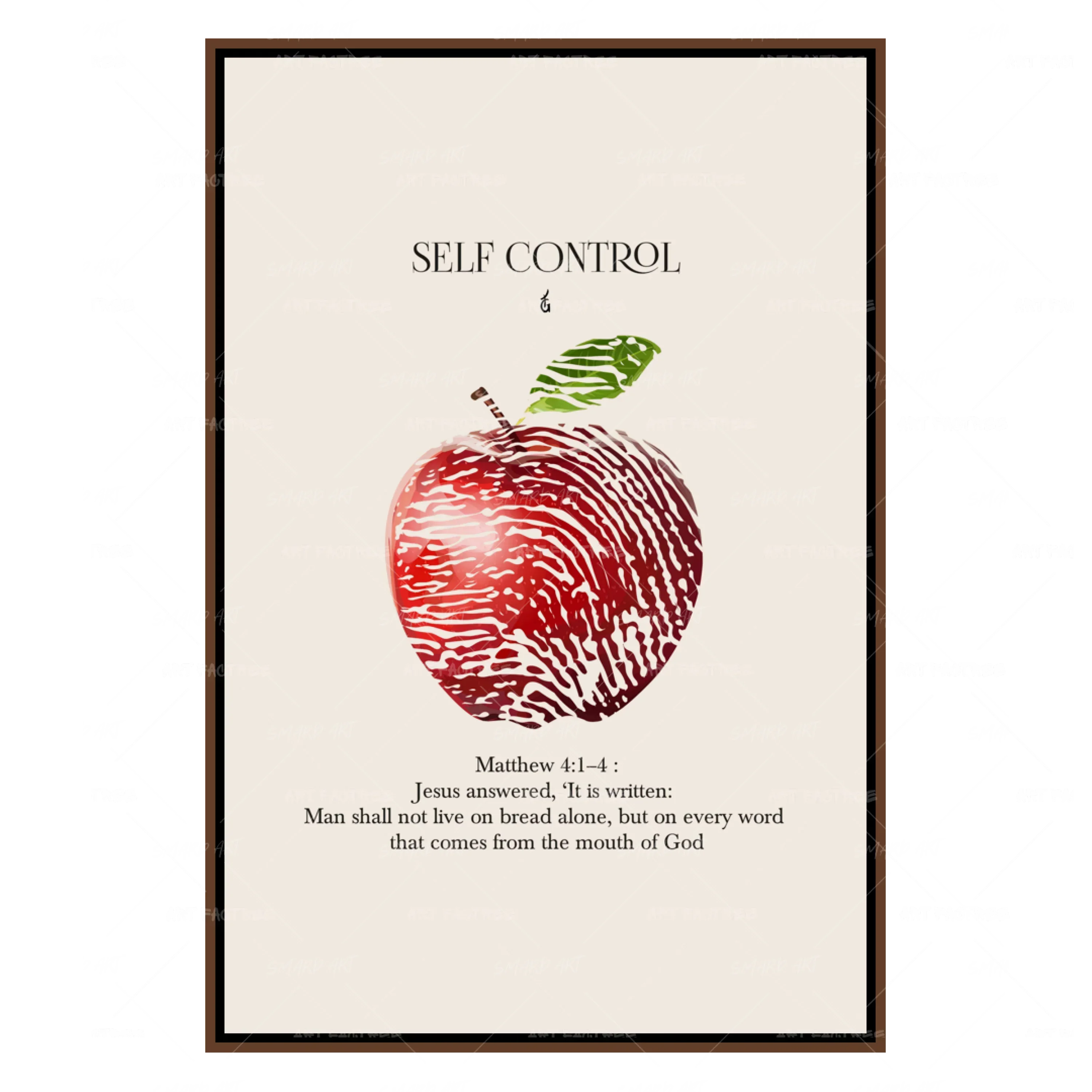 Self Control-wall art print featuring decorative artistic design suitable for living rooms, offices, and schools by SmardArt. Elevate your space with Black wall art that speaks to culture, identity, and creativity. At Smard, we celebrate artistry made with melanin, bringing powerful and inspiring designs to life.
