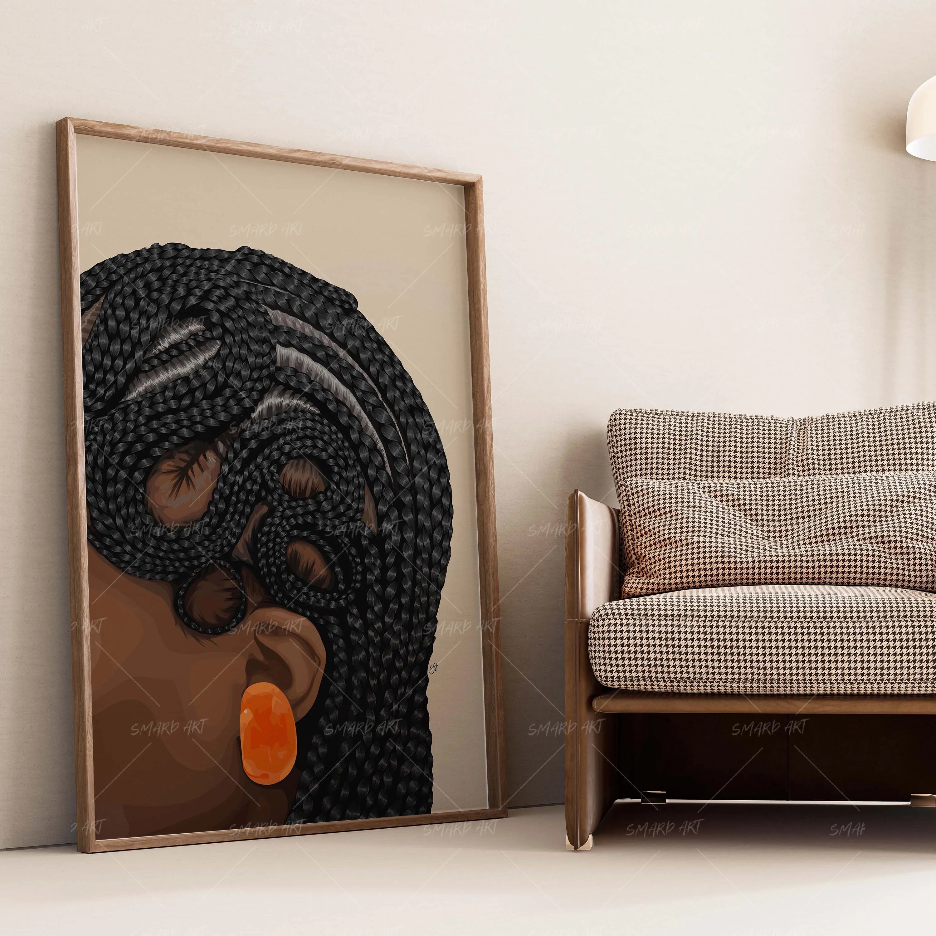 Shape Shift-wall art print featuring decorative artistic design suitable for living rooms, offices, and schools by SmardArt. Elevate your space with Black wall art that speaks to culture, identity, and creativity. At Smard, we celebrate artistry made with melanin, bringing powerful and inspiring designs to life.