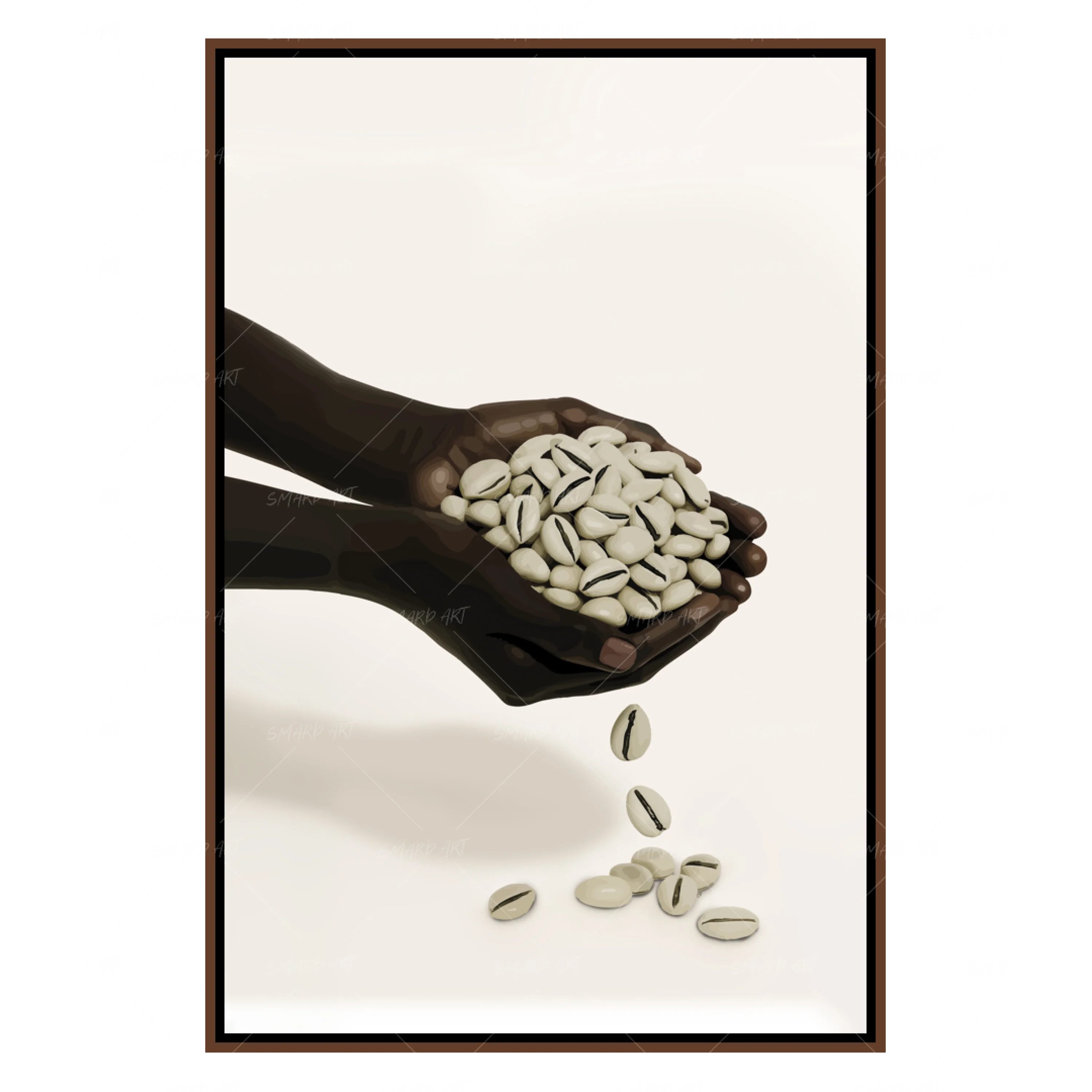 Shell Currency-wall art print featuring decorative artistic design suitable for living rooms, offices, and schools by SmardArt. Elevate your space with Black wall art that speaks to culture, identity, and creativity. At Smard, we celebrate artistry made with melanin, bringing powerful and inspiring designs to life.