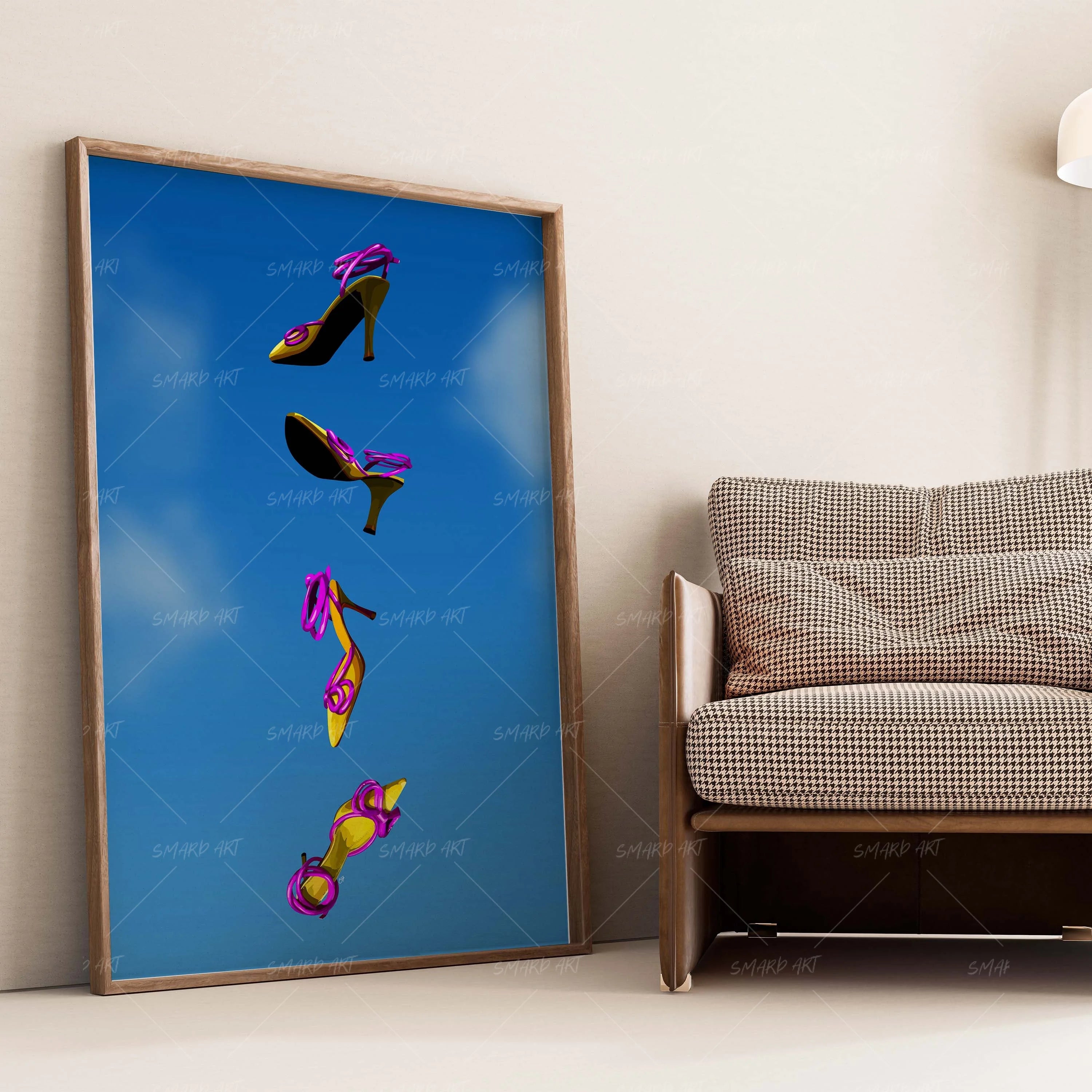 Sky High-wall art print featuring decorative artistic design suitable for living rooms, offices, and schools by SmardArt. Elevate your space with Black wall art that speaks to culture, identity, and creativity. At Smard, we celebrate artistry made with melanin, bringing powerful and inspiring designs to life.