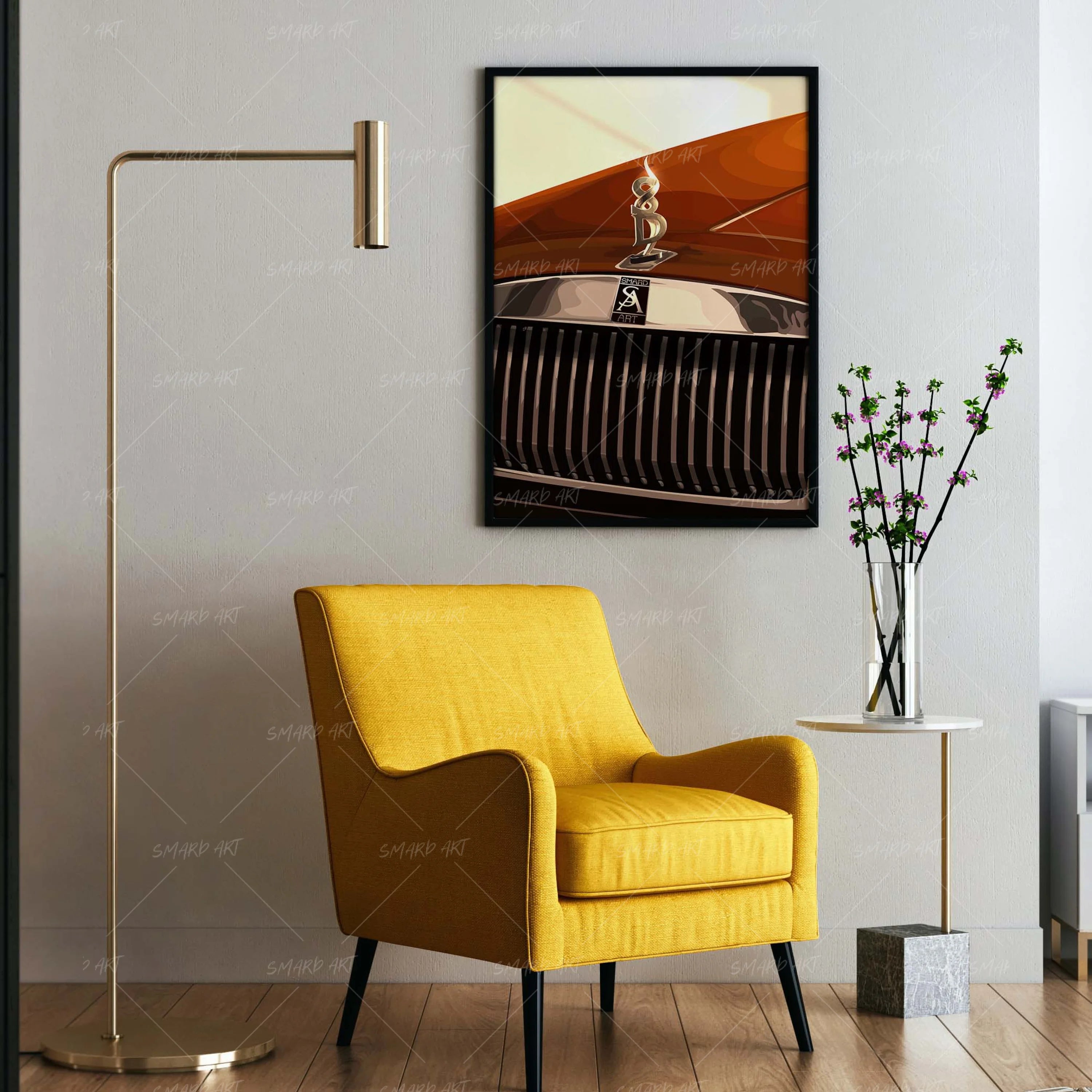 Smard Auto-wall art print featuring decorative artistic design suitable for living rooms, offices, and schools by SmardArt. Elevate your space with Black wall art that speaks to culture, identity, and creativity. At Smard, we celebrate artistry made with melanin, bringing powerful and inspiring designs to life.