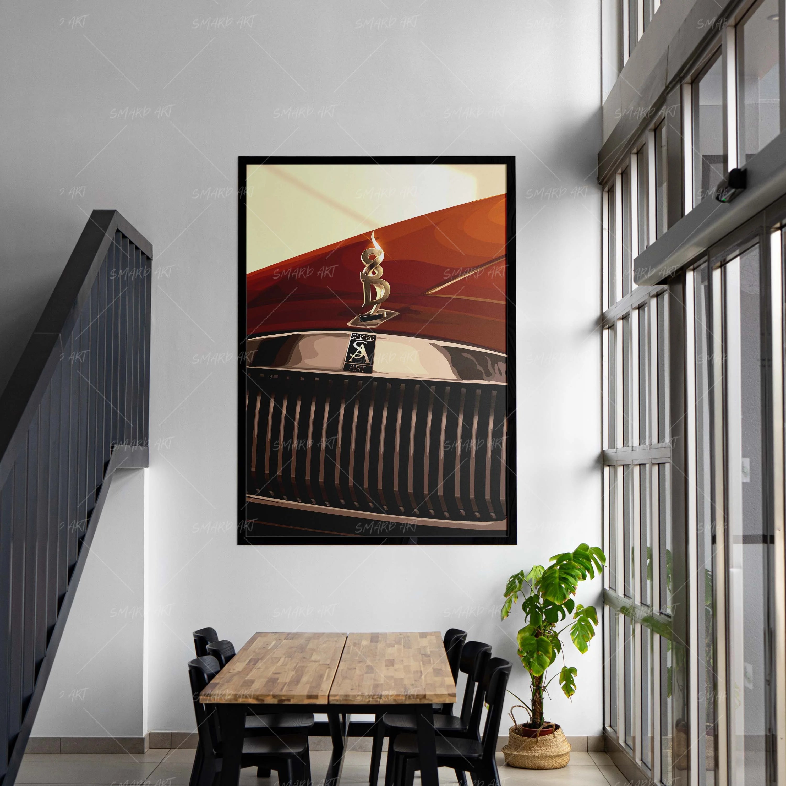 Smard Auto-wall art print featuring decorative artistic design suitable for living rooms, offices, and schools by SmardArt. Elevate your space with Black wall art that speaks to culture, identity, and creativity. At Smard, we celebrate artistry made with melanin, bringing powerful and inspiring designs to life.