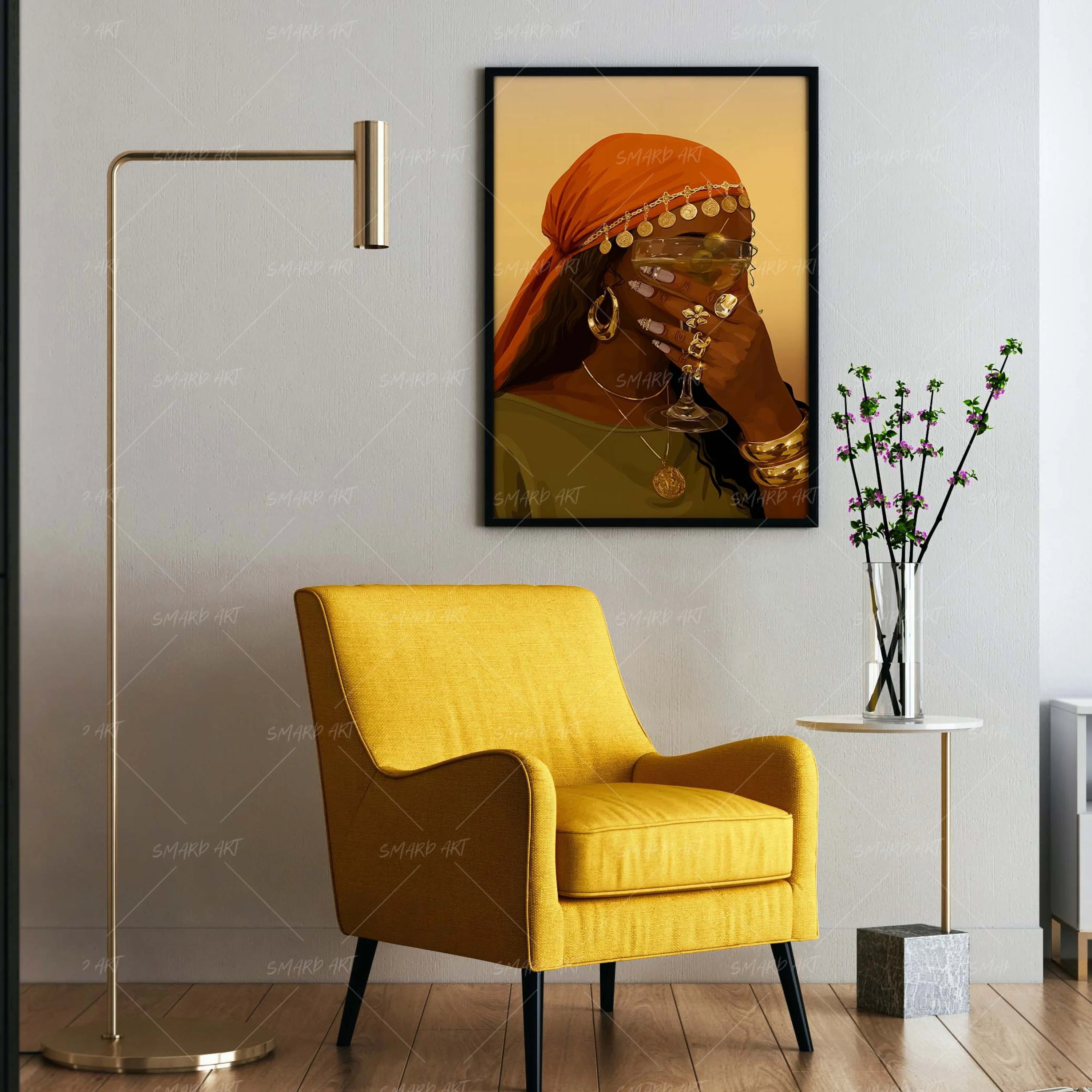 Soft Life-wall art print featuring decorative artistic design suitable for living rooms, offices, and schools by SmardArt. Elevate your space with Black wall art that speaks to culture, identity, and creativity. At Smard, we celebrate artistry made with melanin, bringing powerful and inspiring designs to life.