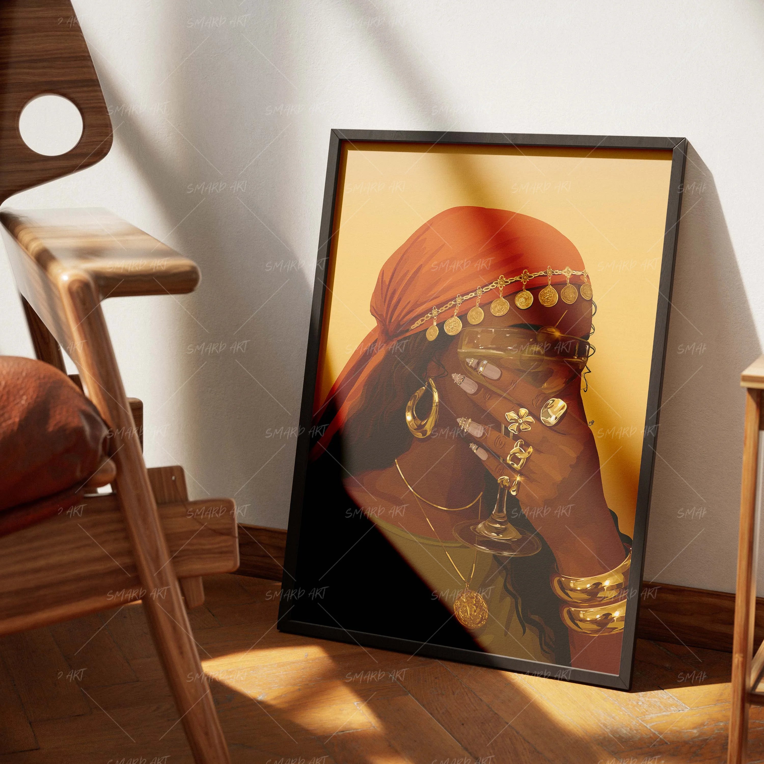 Soft Life-wall art print featuring decorative artistic design suitable for living rooms, offices, and schools by SmardArt. Elevate your space with Black wall art that speaks to culture, identity, and creativity. At Smard, we celebrate artistry made with melanin, bringing powerful and inspiring designs to life.