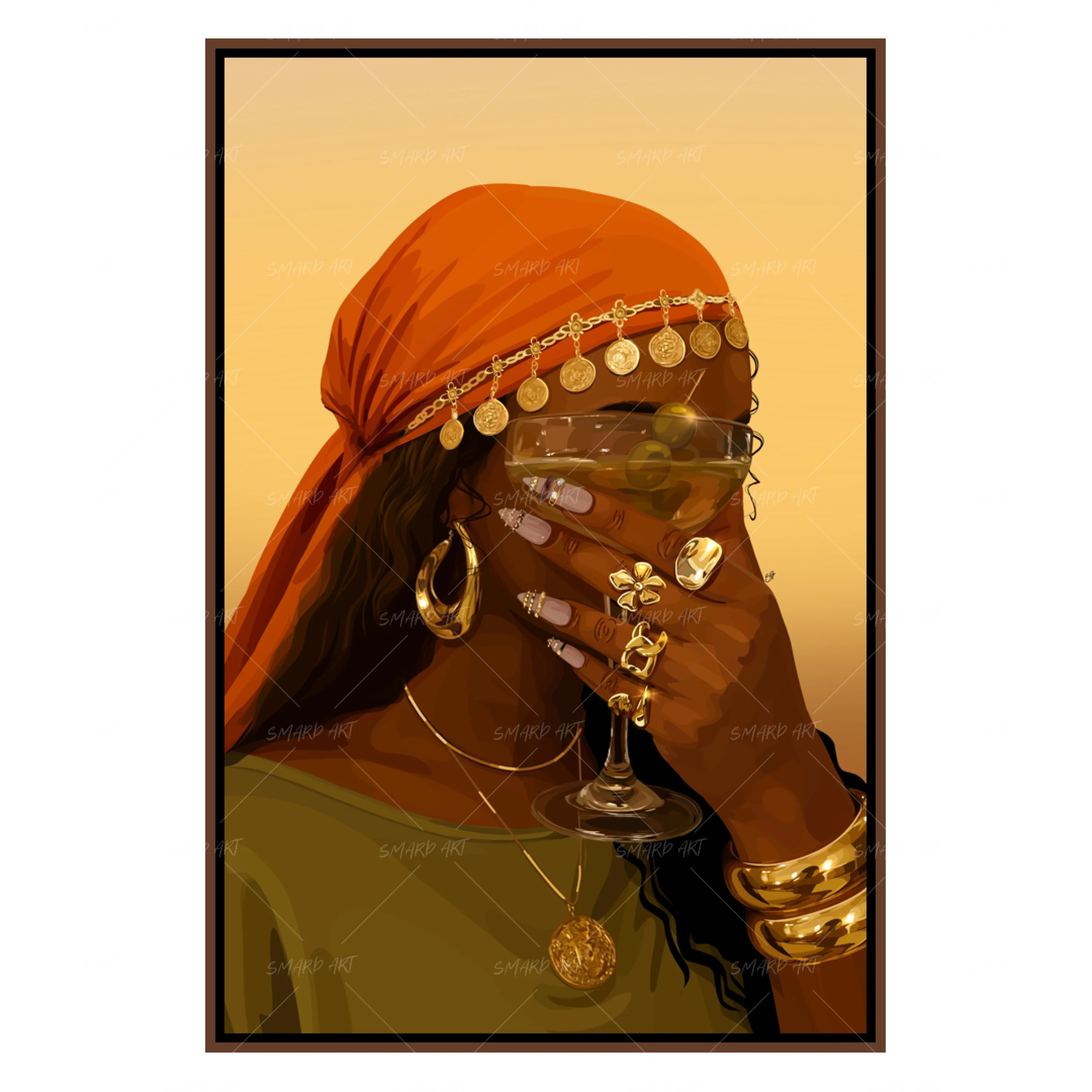 Soft Life-wall art print featuring decorative artistic design suitable for living rooms, offices, and schools by SmardArt. Elevate your space with Black wall art that speaks to culture, identity, and creativity. At Smard, we celebrate artistry made with melanin, bringing powerful and inspiring designs to life.