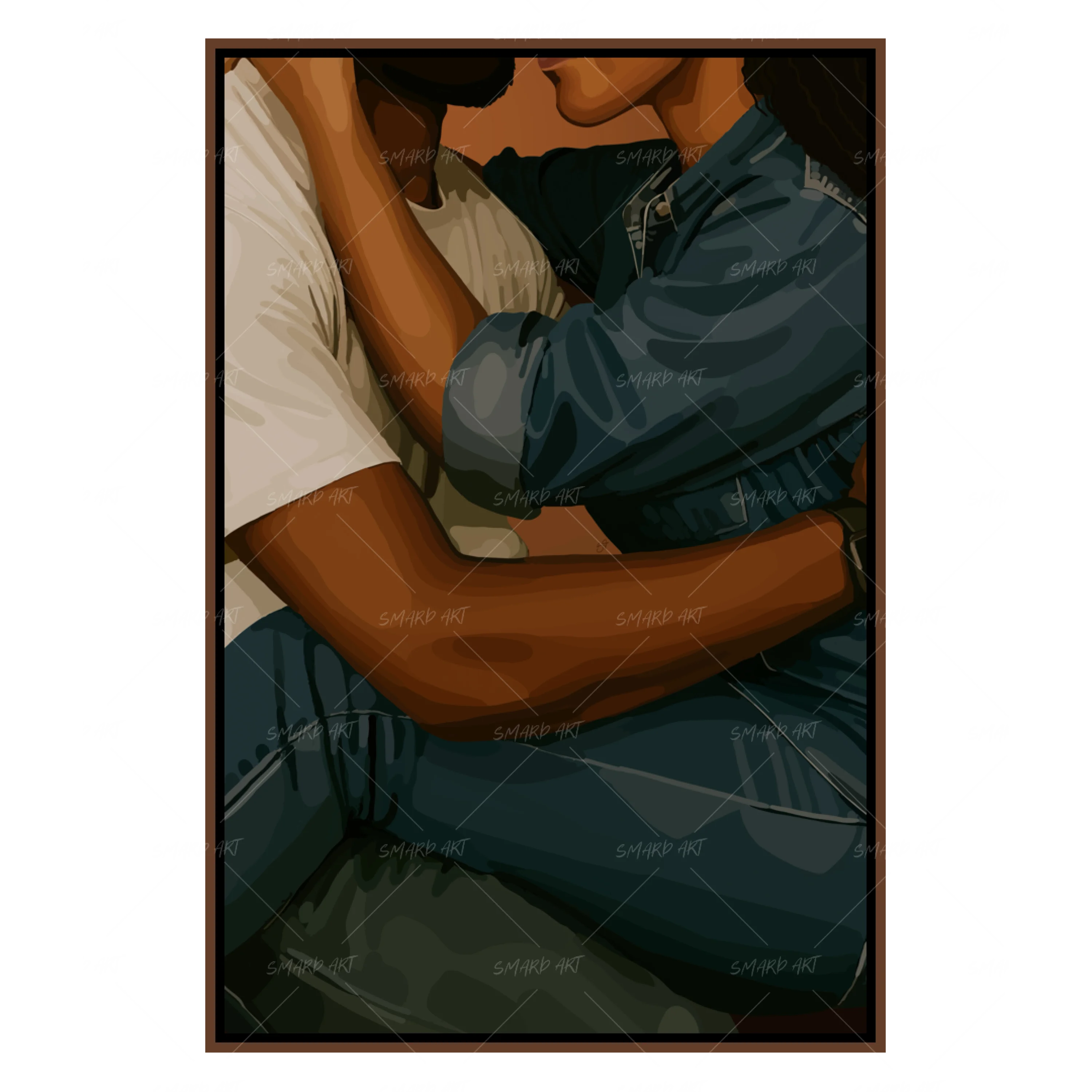 Soul Tide-wall art print featuring decorative artistic design suitable for living rooms, offices, and schools by SmardArt. Elevate your space with Black wall art that speaks to culture, identity, and creativity. At Smard, we celebrate artistry made with melanin, bringing powerful and inspiring designs to life.