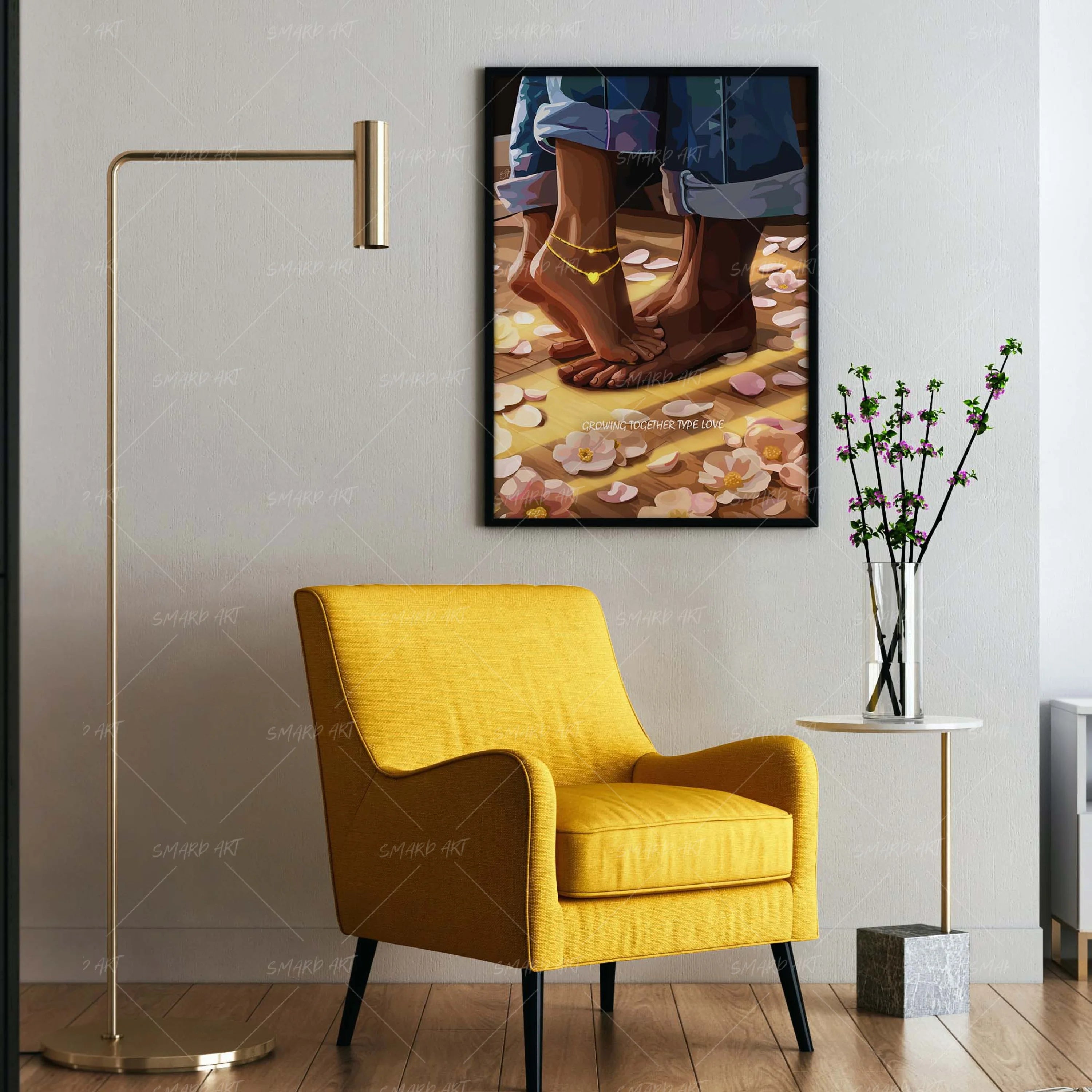 Standing Together-wall art print featuring decorative artistic design suitable for living rooms, offices, and schools by SmardArt. Elevate your space with Black wall art that speaks to culture, identity, and creativity. At Smard, we celebrate artistry made with melanin, bringing powerful and inspiring designs to life.
