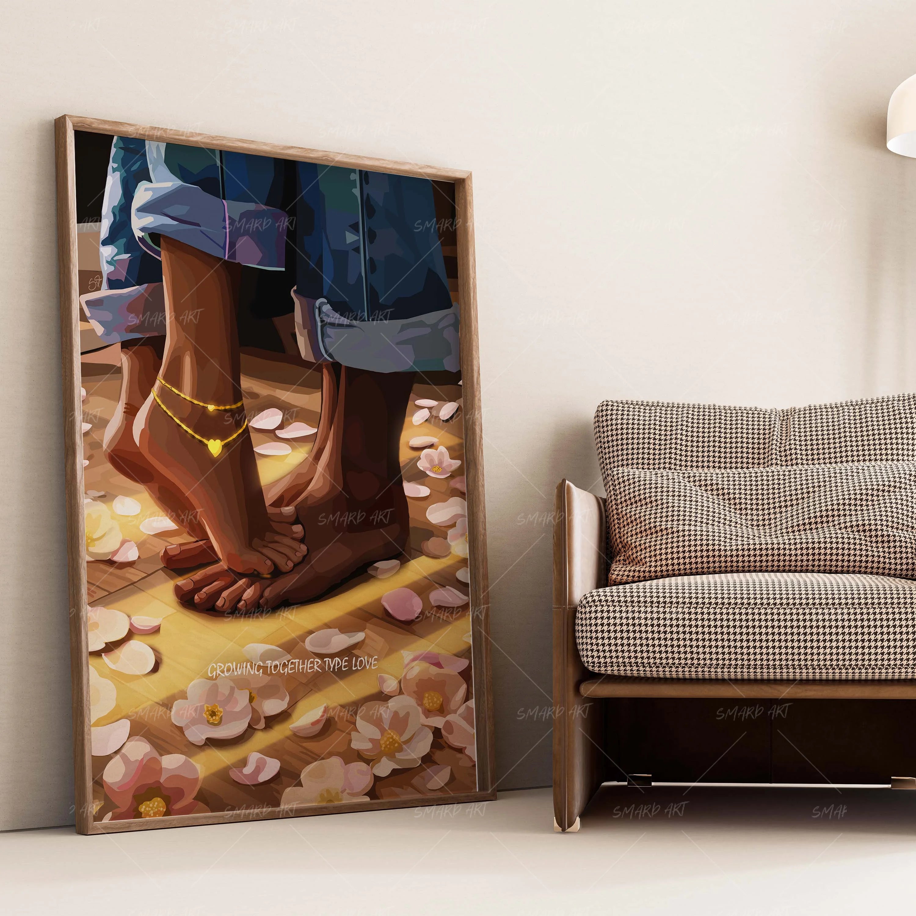 Standing Together-wall art print featuring decorative artistic design suitable for living rooms, offices, and schools by SmardArt. Elevate your space with Black wall art that speaks to culture, identity, and creativity. At Smard, we celebrate artistry made with melanin, bringing powerful and inspiring designs to life.