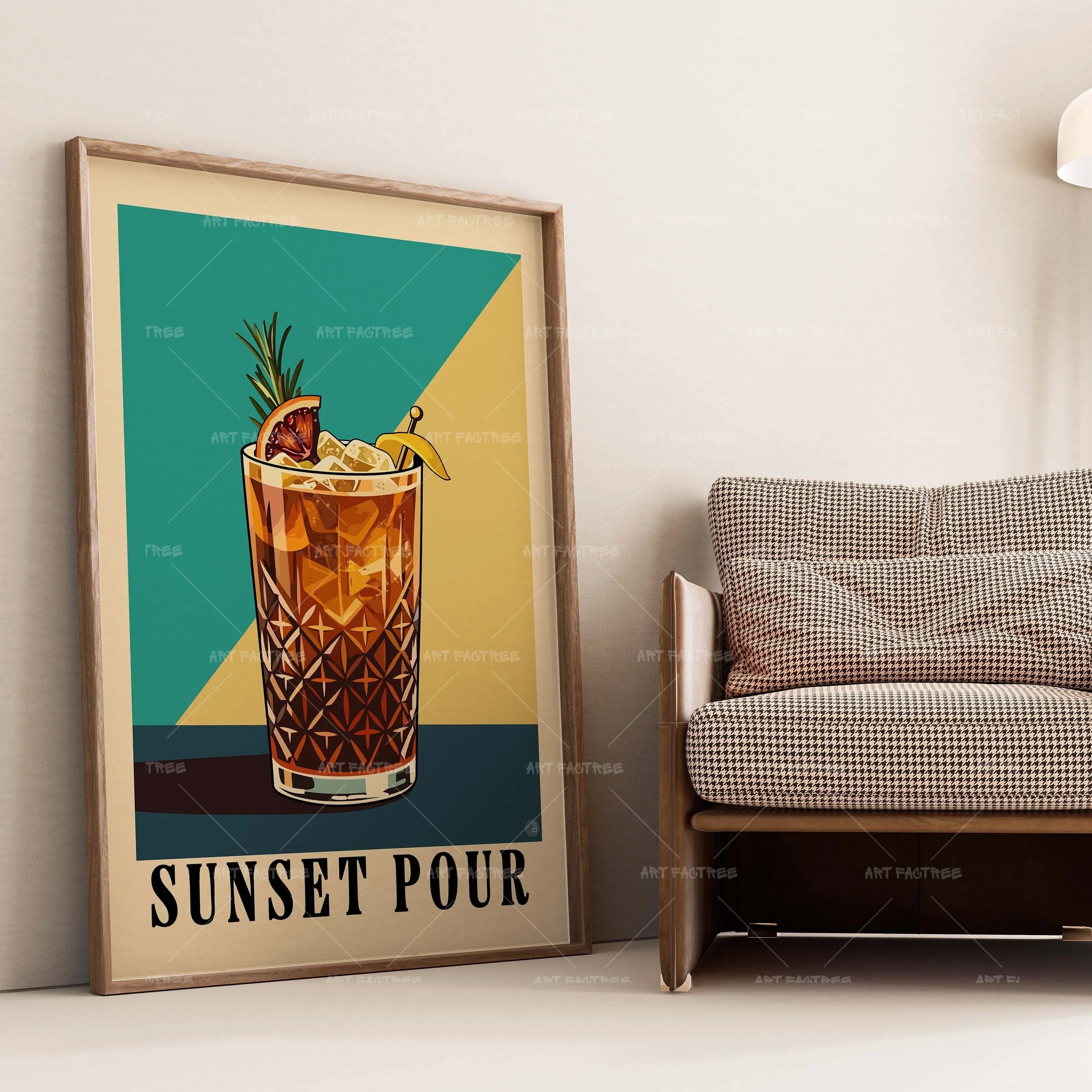 Sunset Pour (Smard X Anaya)-wall art print featuring decorative artistic design suitable for living rooms, offices, and schools by SmardArt. Elevate your space with Black wall art that speaks to culture, identity, and creativity. At Smard, we celebrate artistry made with melanin, bringing powerful and inspiring designs to life.