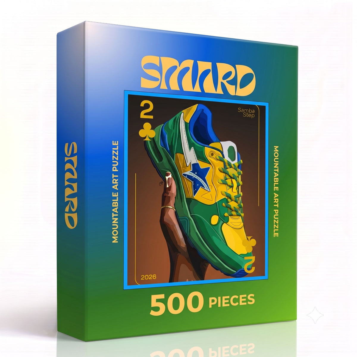 Samba Step Puzzle-wall art print featuring decorative artistic design suitable for living rooms, offices, and schools by SmardArt. Elevate your space with Black wall art that speaks to culture, identity, and creativity. At Smard, we celebrate artistry made with melanin, bringing powerful and inspiring designs to life.
