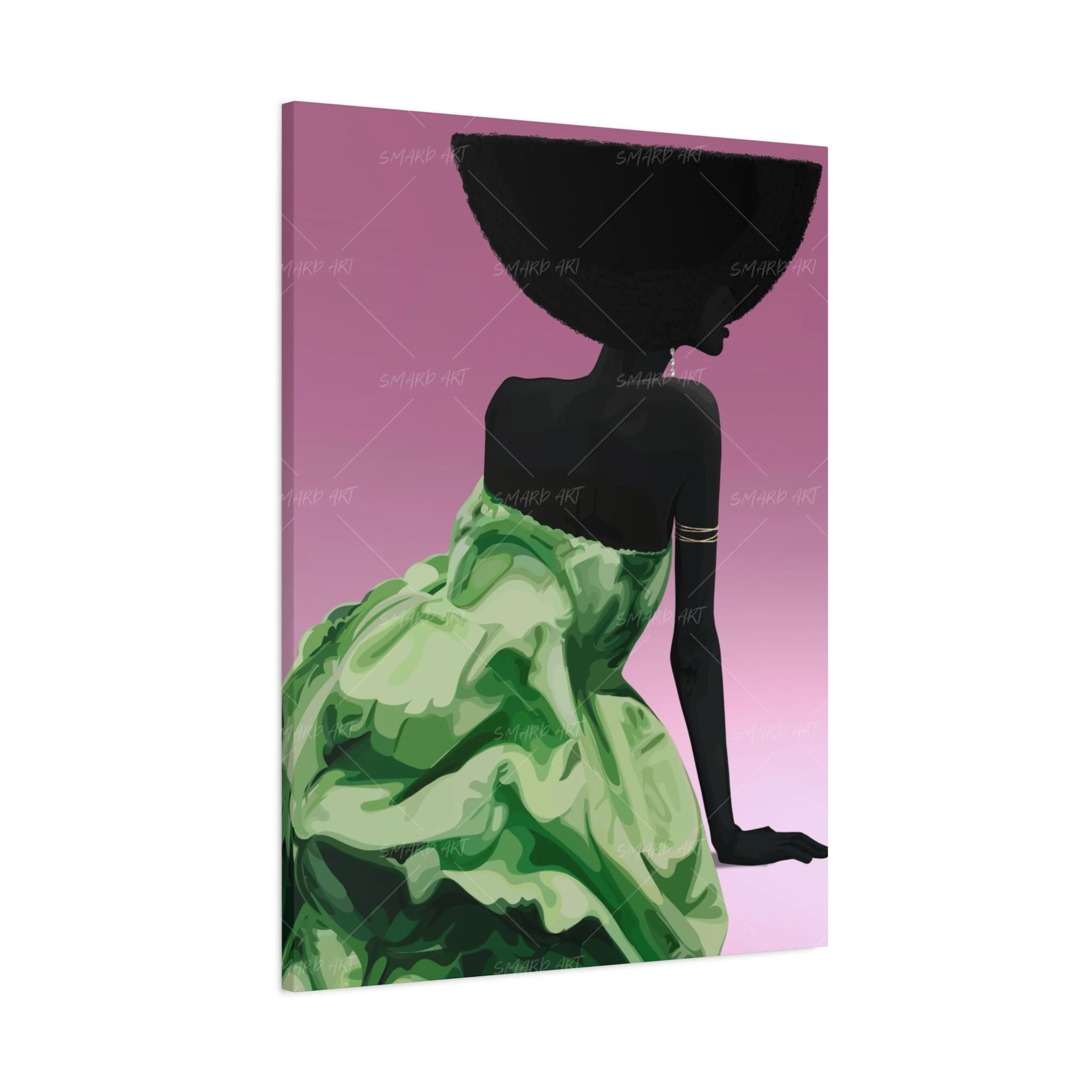 Angles Of Her-wall art print featuring decorative artistic design suitable for living rooms, offices, and schools by SmardArt. Elevate your space with Black wall art that speaks to culture, identity, and creativity. At Smard, we celebrate artistry made with melanin, bringing powerful and inspiring designs to life.