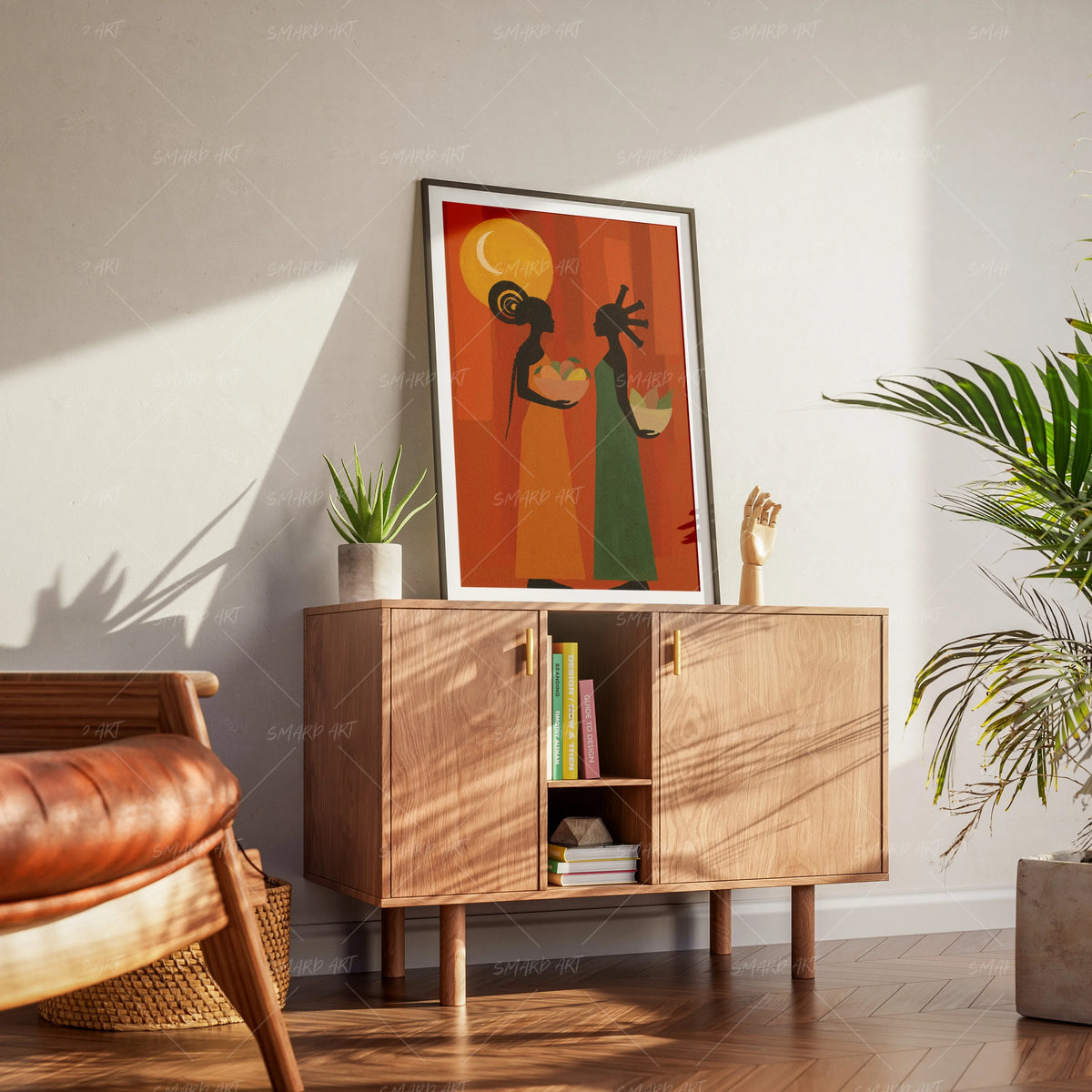 Sister Season-wall art print featuring decorative artistic design suitable for living rooms, offices, and schools by SmardArt. Elevate your space with Black wall art that speaks to culture, identity, and creativity. At Smard, we celebrate artistry made with melanin, bringing powerful and inspiring designs to life.