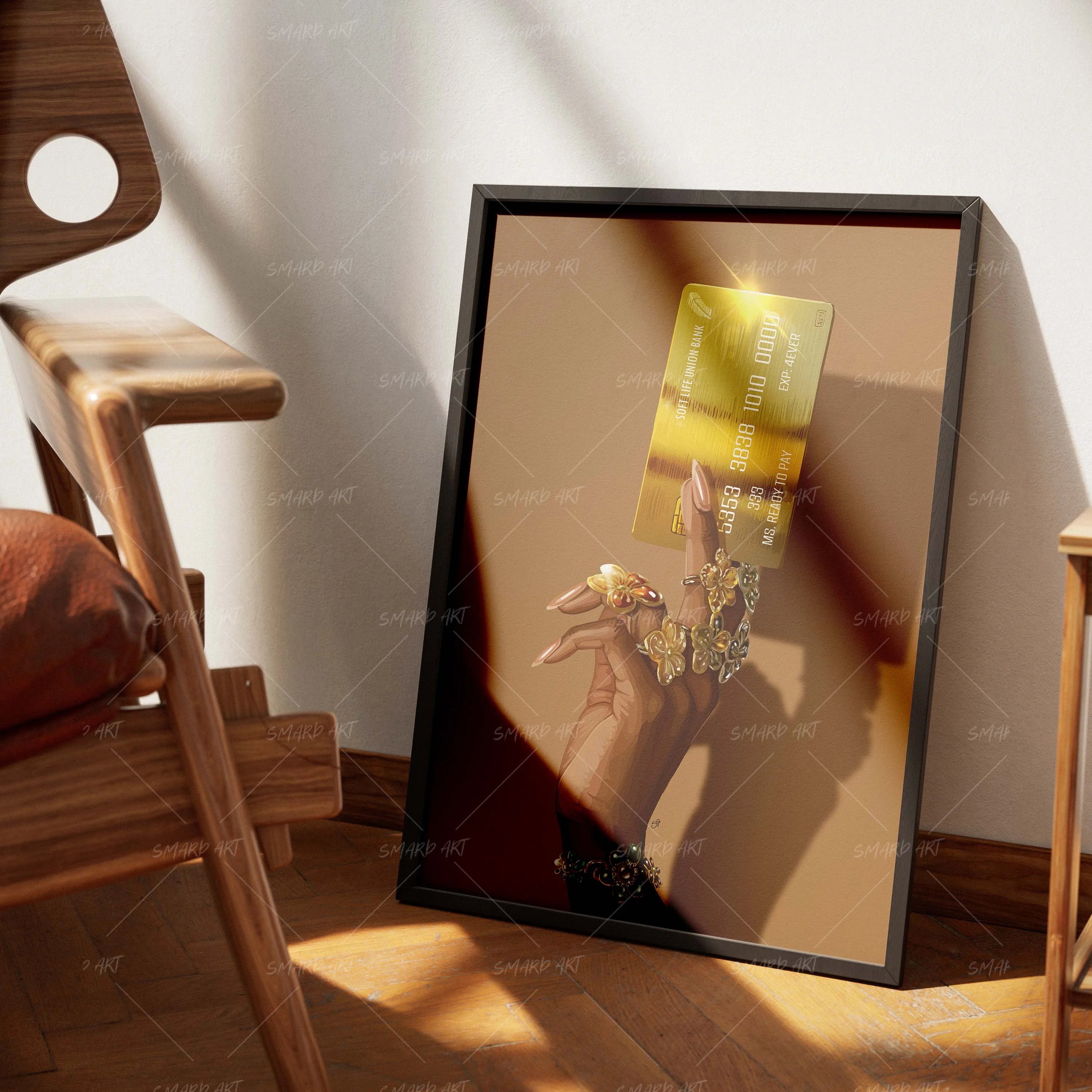 Tap Tap Baby-wall art print featuring decorative artistic design suitable for living rooms, offices, and schools by SmardArt. Elevate your space with Black wall art that speaks to culture, identity, and creativity. At Smard, we celebrate artistry made with melanin, bringing powerful and inspiring designs to life.