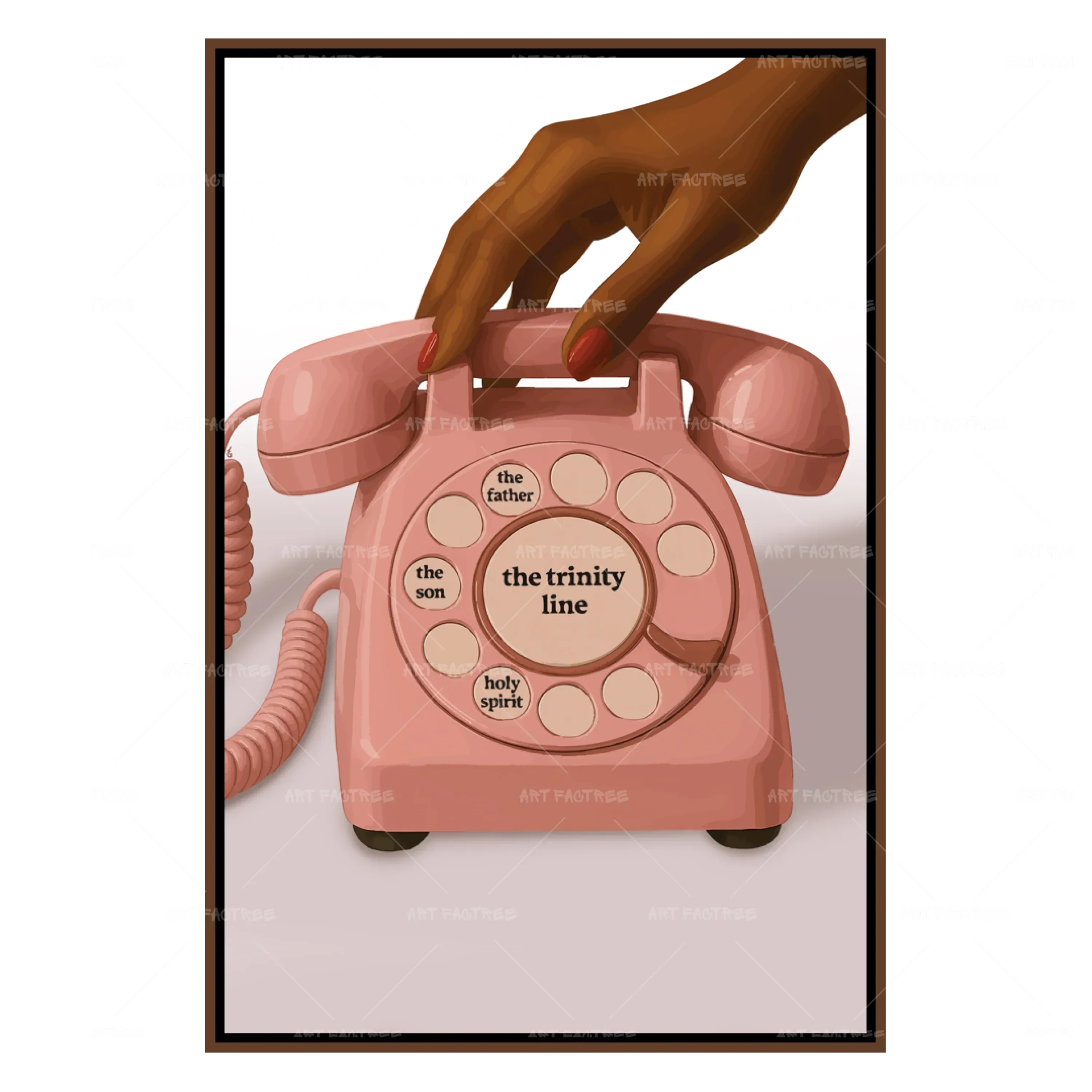 The Trinity Line (Smard X Anaya)-wall art print featuring decorative artistic design suitable for living rooms, offices, and schools by SmardArt