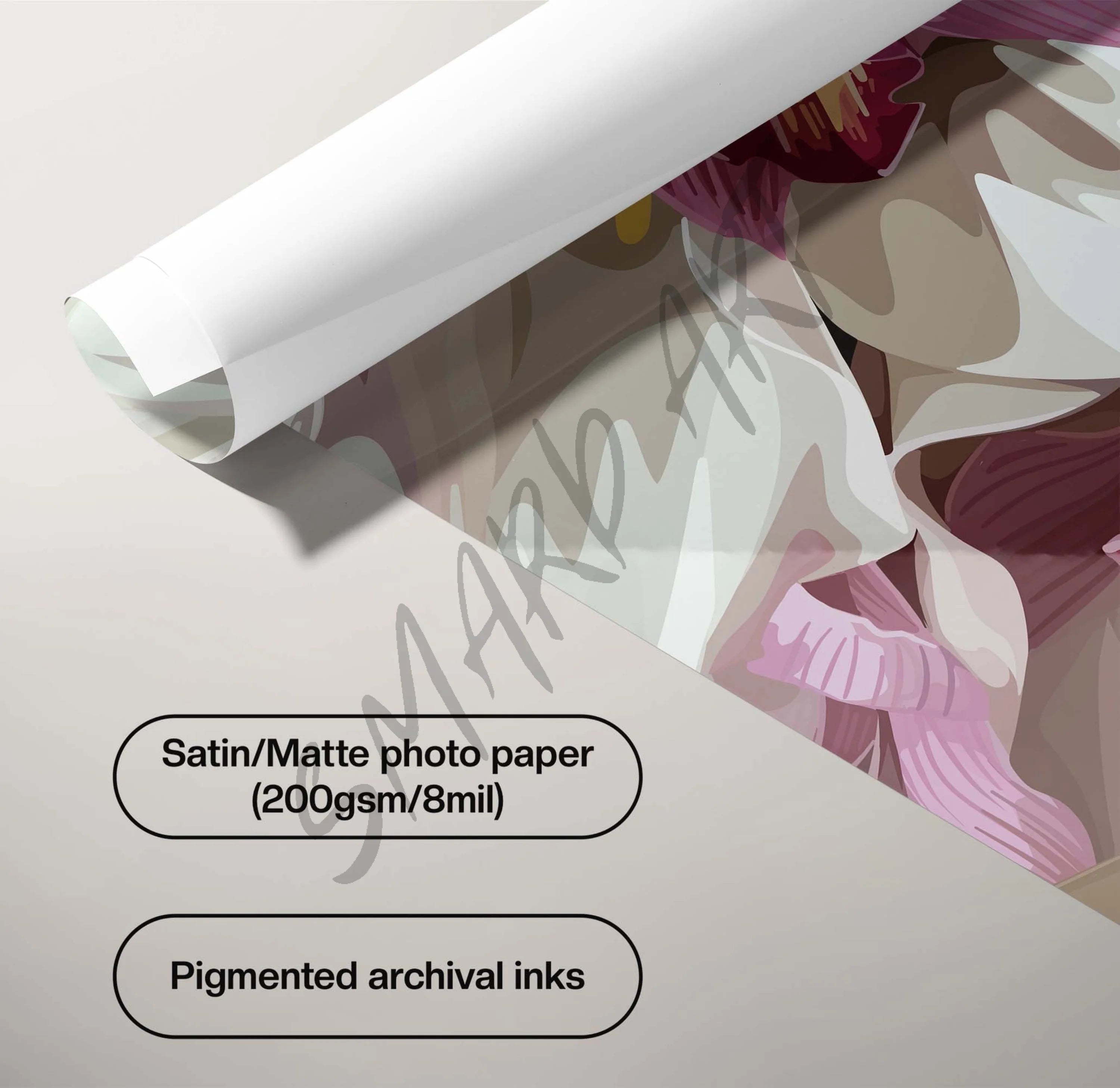 The Bouquet-wall art print featuring decorative artistic design suitable for living rooms, offices, and schools by SmardArt. Elevate your space with Black wall art that speaks to culture, identity, and creativity. At Smard, we celebrate artistry made with melanin, bringing powerful and inspiring designs to life.