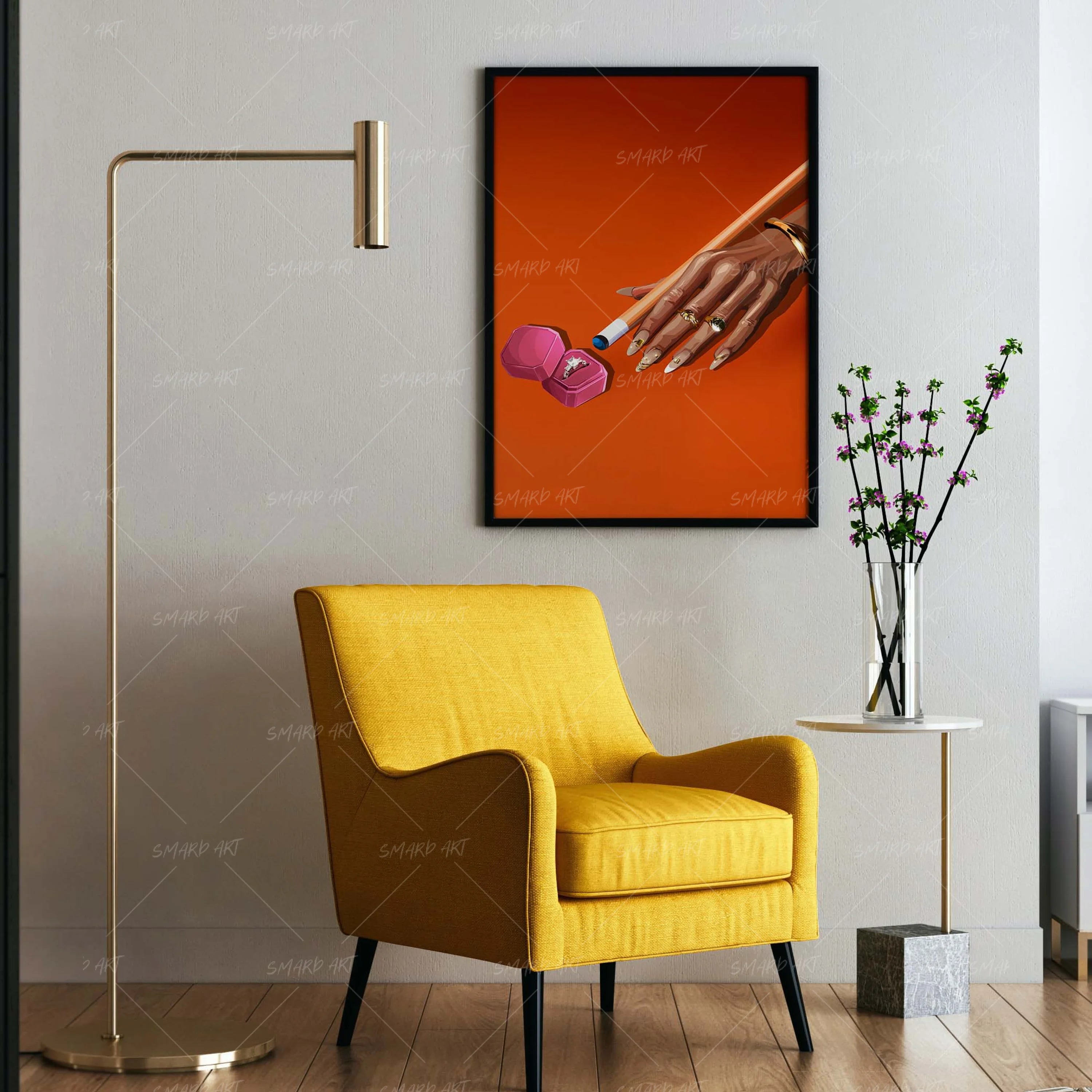 The Love Play-wall art print featuring decorative artistic design suitable for living rooms, offices, and schools by SmardArt. Elevate your space with Black wall art that speaks to culture, identity, and creativity. At Smard, we celebrate artistry made with melanin, bringing powerful and inspiring designs to life.